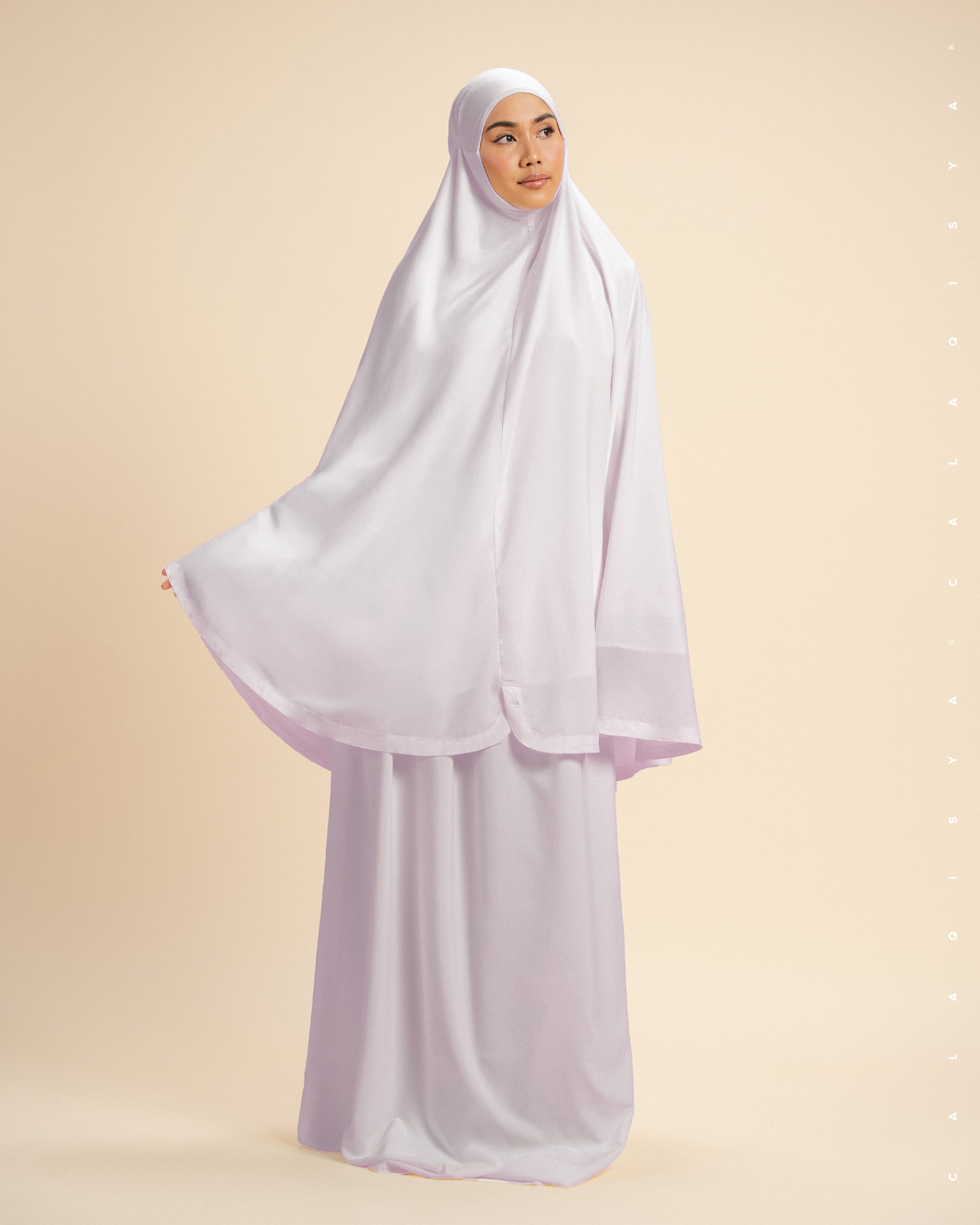 SERENE PRAYER VEIL IN LILAC ASH