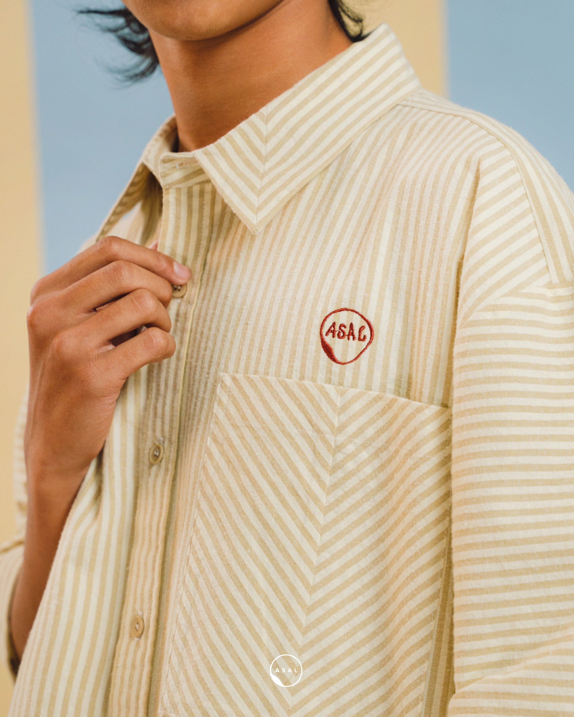 BAYU SERENE SHIRT IN MACADAMIA