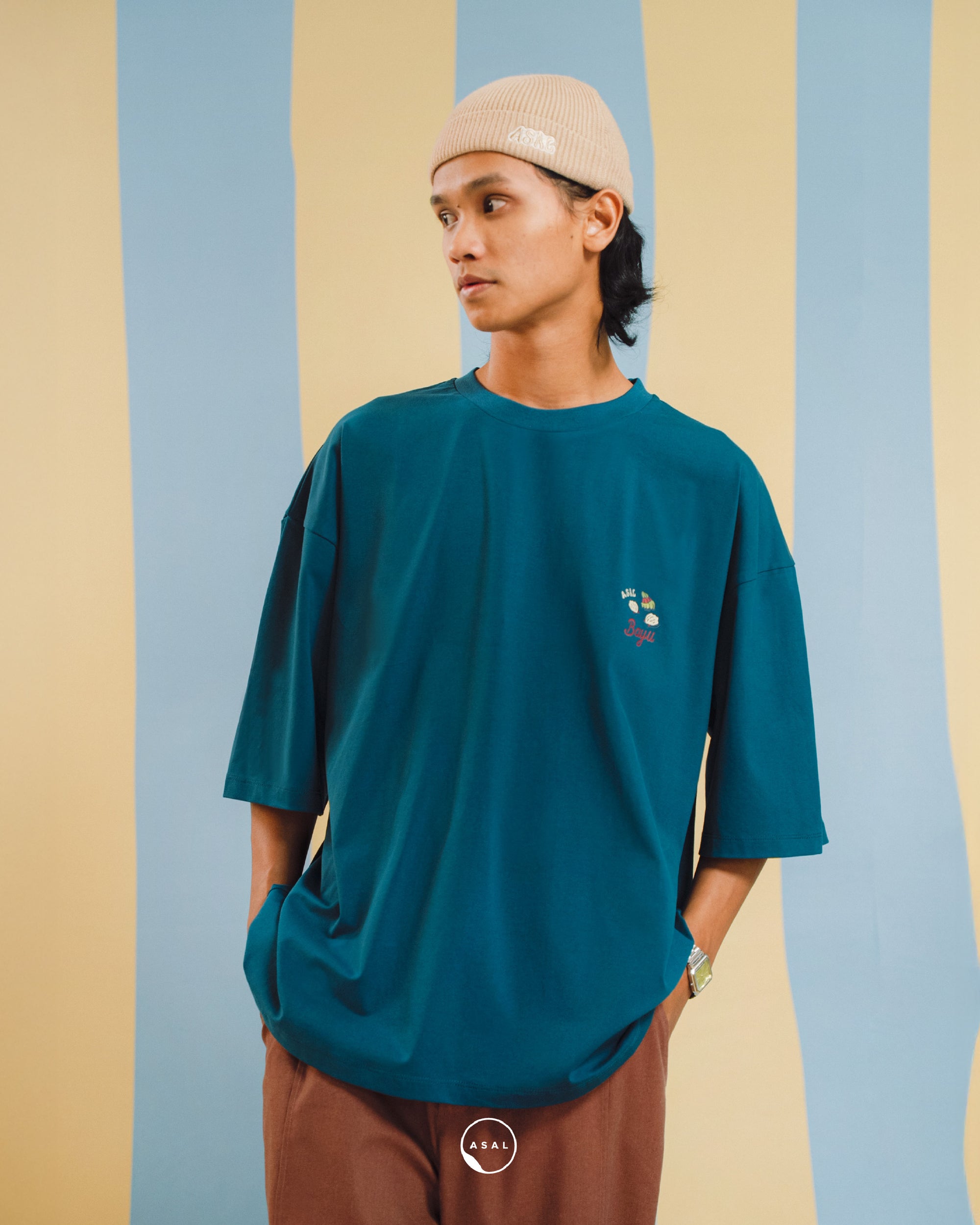 BAYU LEOS (PRINTED) IN MAJOLICA BLUE