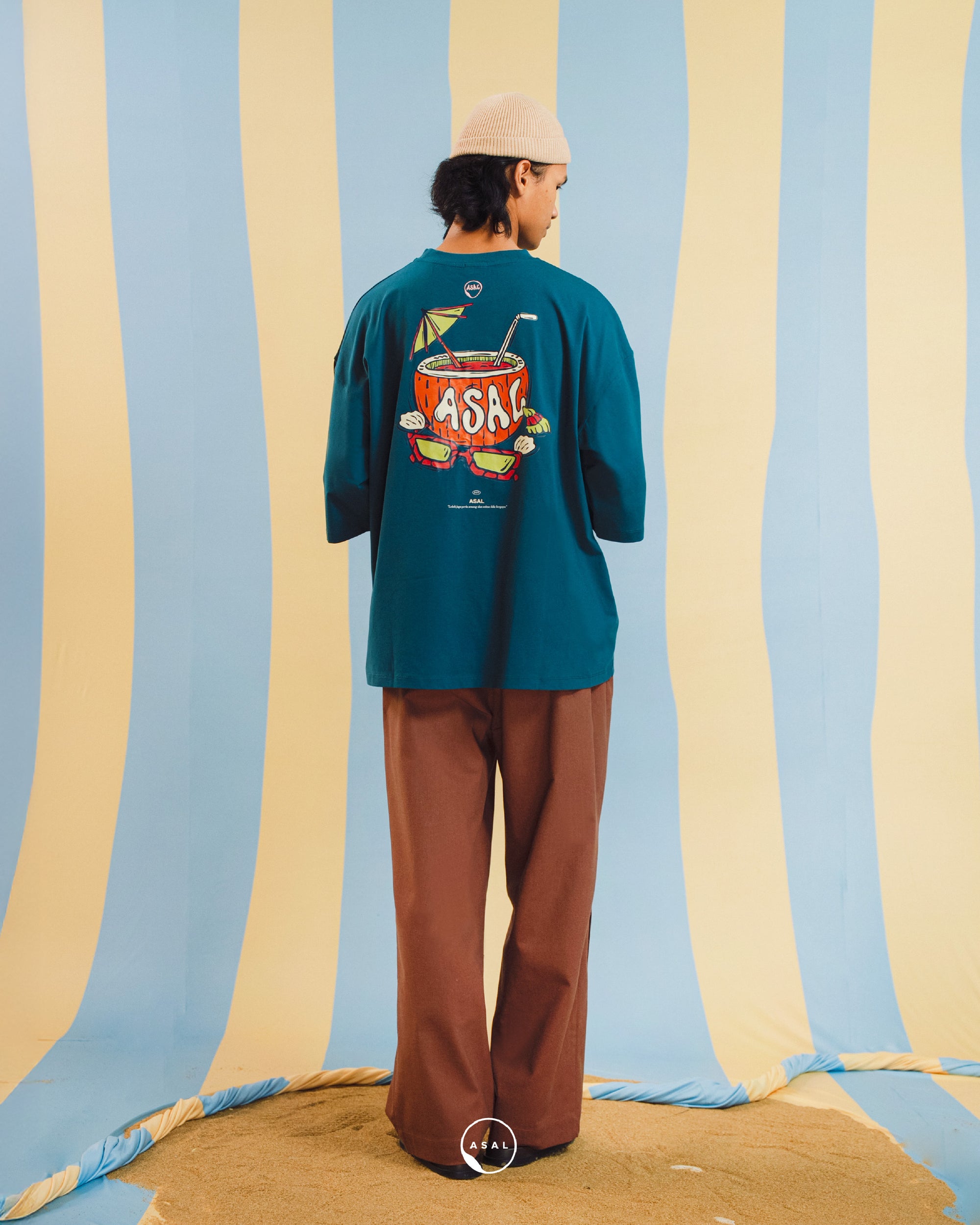 BAYU LEOS (PRINTED) IN MAJOLICA BLUE