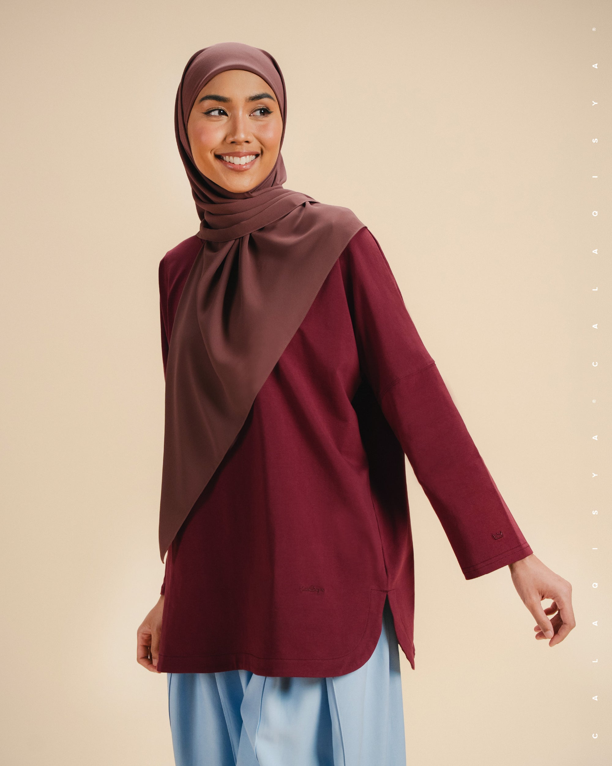 CLOUD SHIRT IN MAROON BANNER