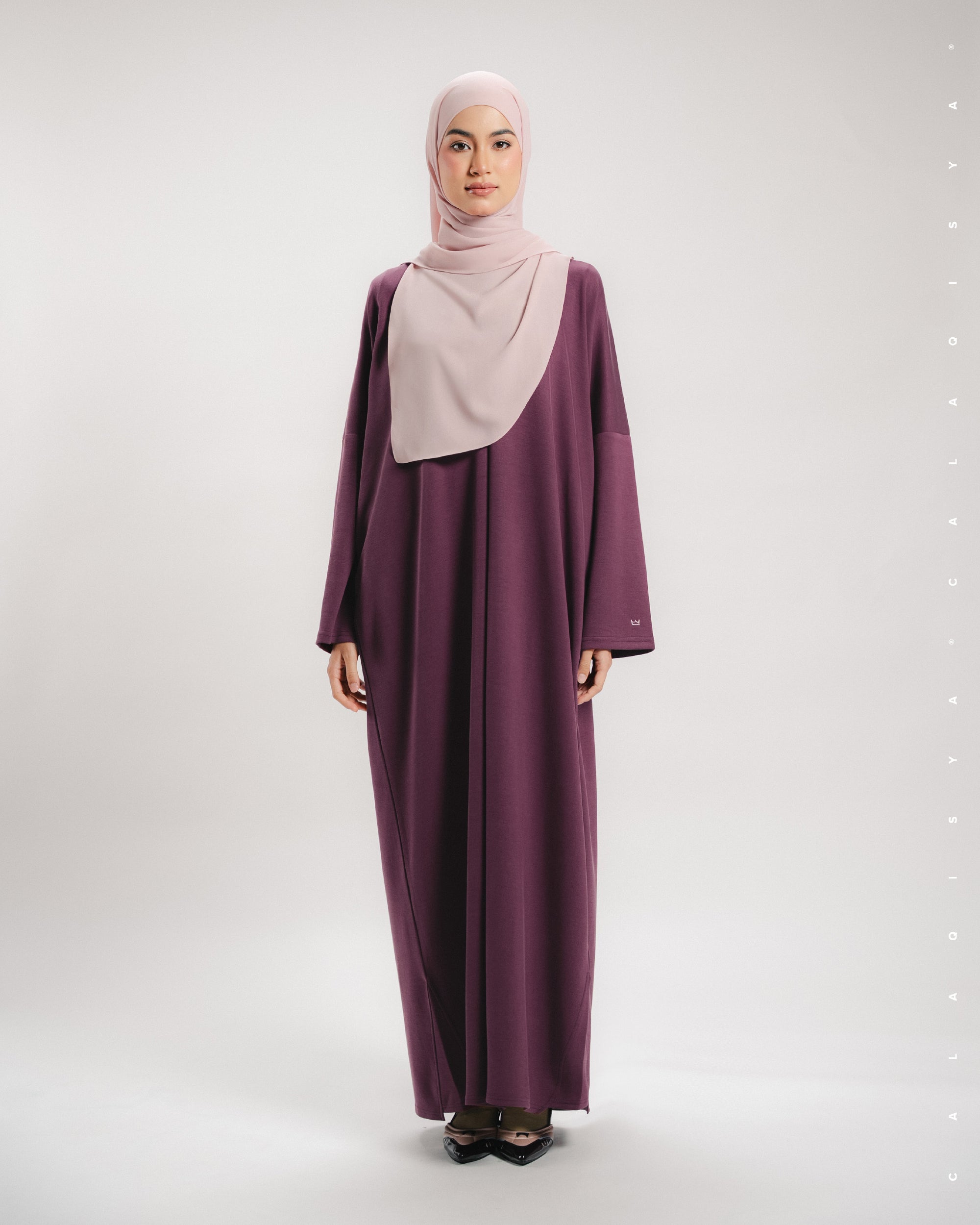 BREATHE RUSH DRESS IN MAROON BANNER