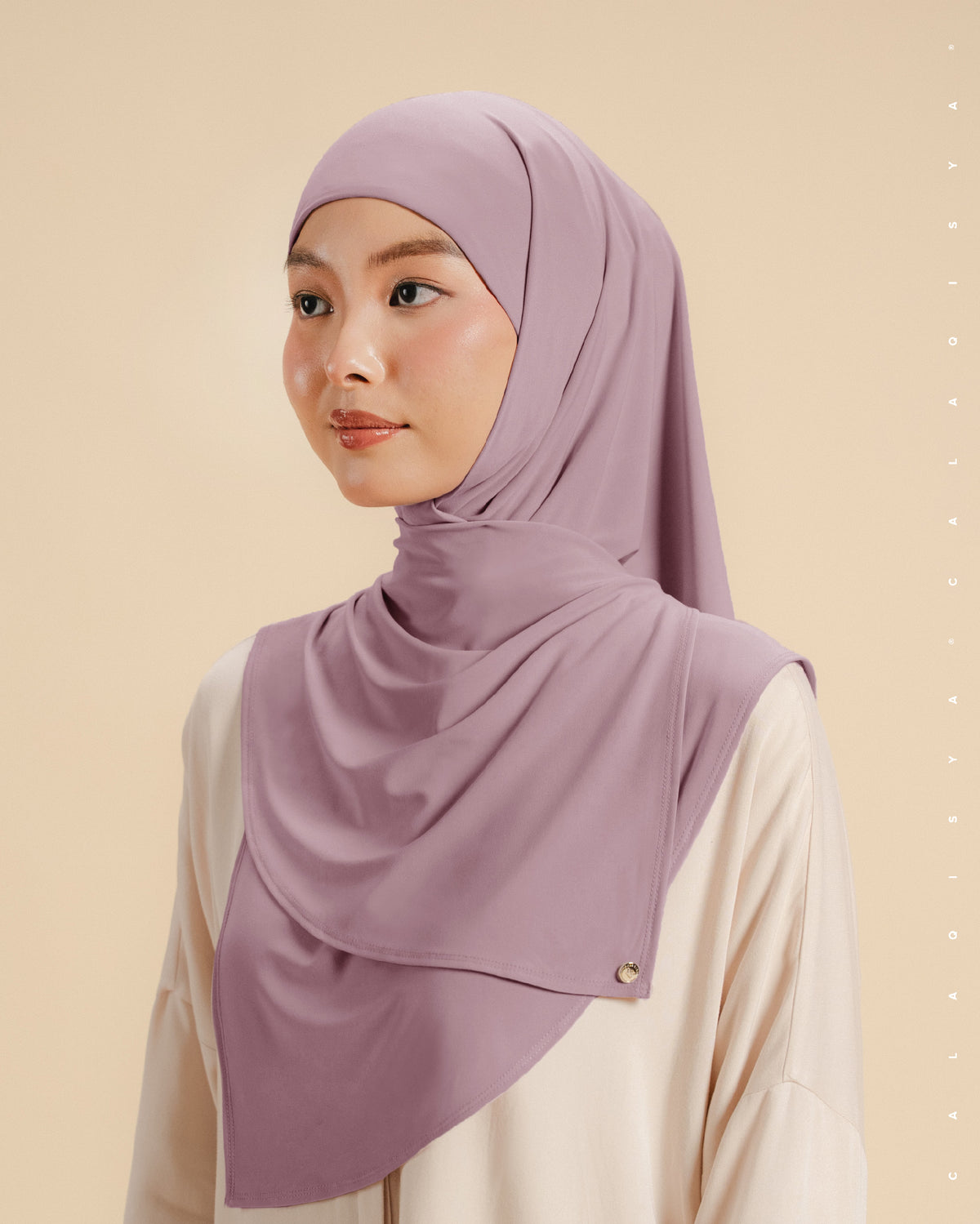 IRONLESS: NURA TIE BACK UNDERCHIN IN MAUVE ORCHID (ODOURLESS)