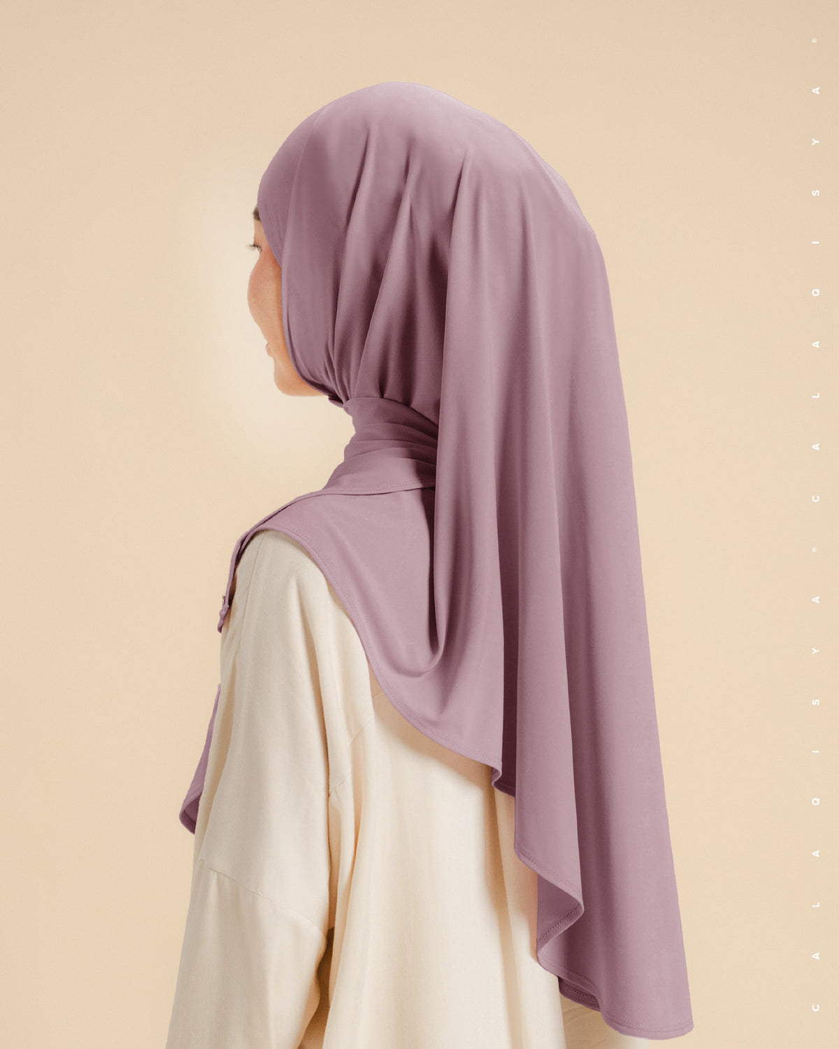 IRONLESS: NURA TIE BACK UNDERCHIN IN MAUVE ORCHID (ODOURLESS)