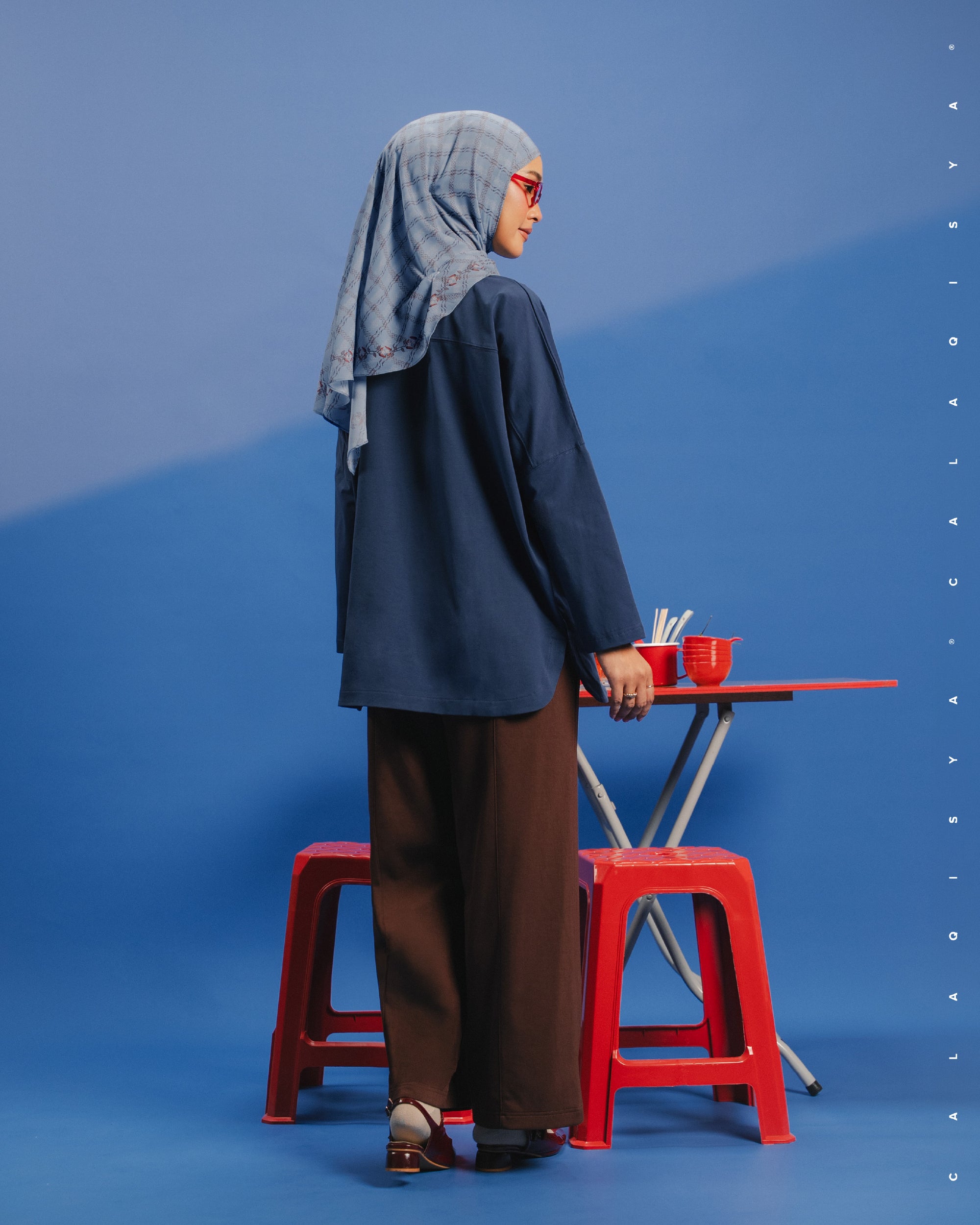 KKCP CLOUD SHIRT (EMBROIDERY) IN MOOD INDIGO