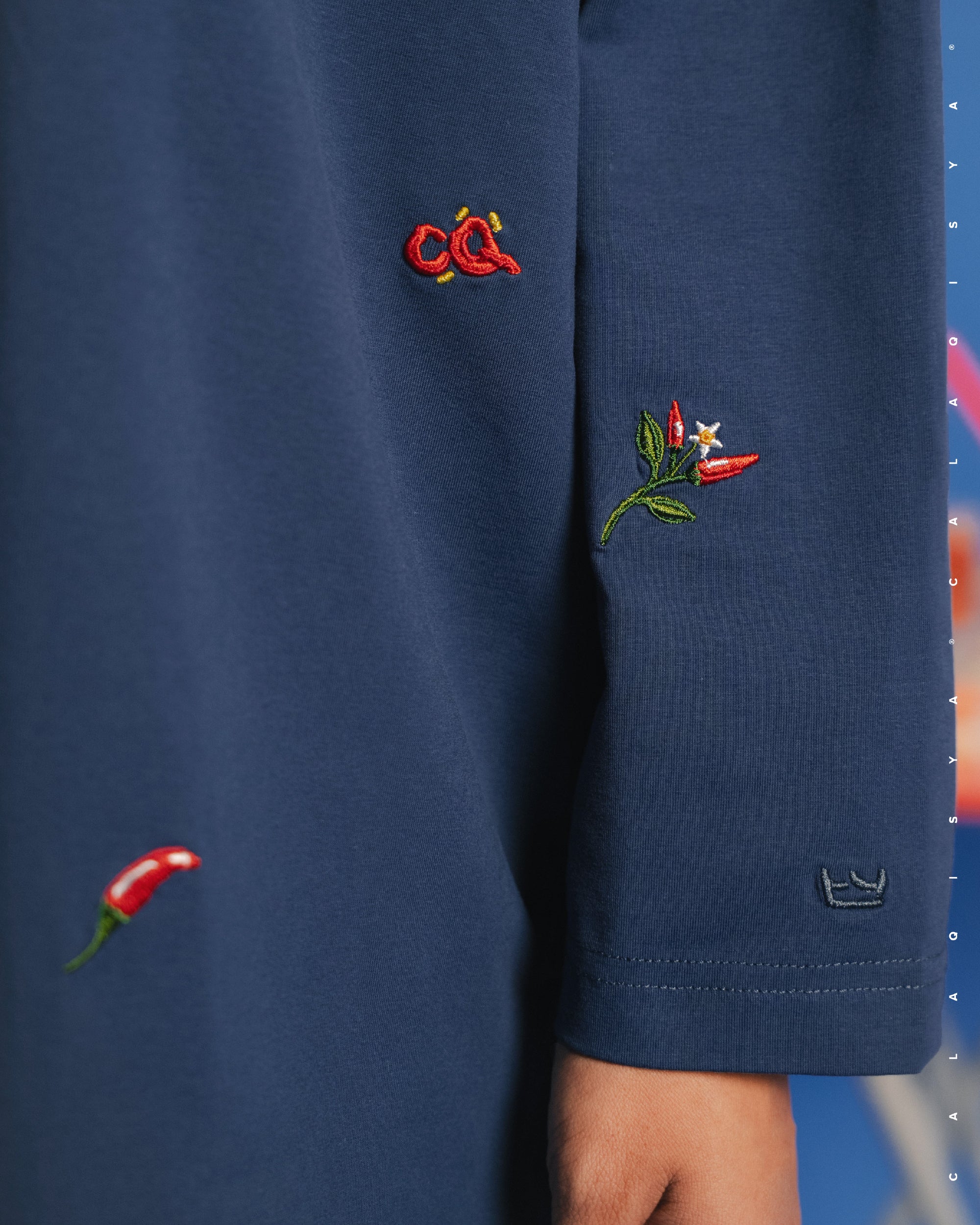 KKCP CLOUD SHIRT (EMBROIDERY) IN MOOD INDIGO