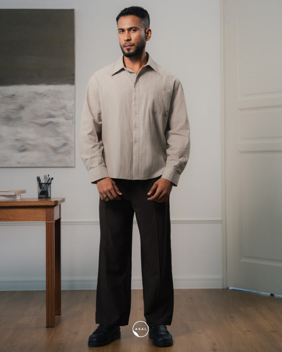 ASAL OXFORD SHIRT (100% COTTON) IN MOONLIGHT