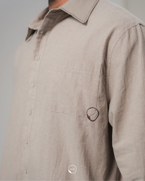 ASAL OXFORD SHIRT (100% COTTON) IN MOONLIGHT