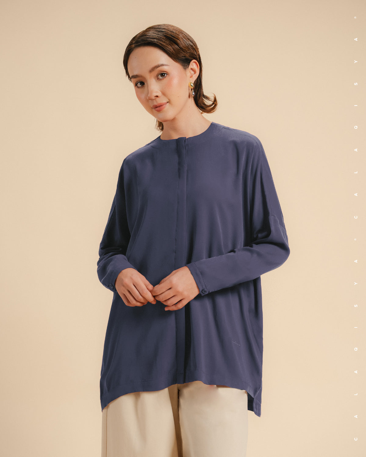 AIILY (100% VISCOSE) IN MULLED GRAPE