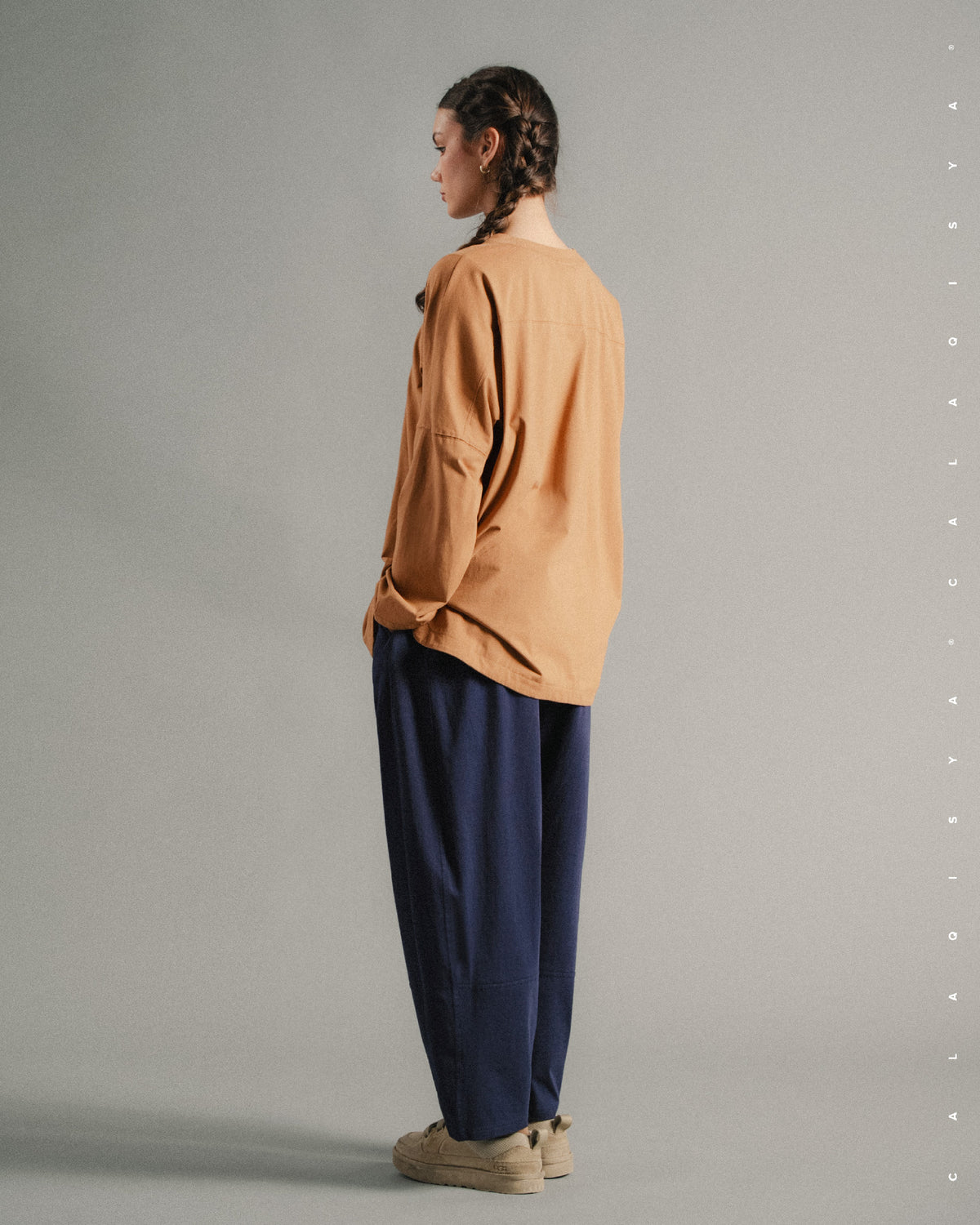 LIGHT COCOON PANTS IN NIGHT SKY