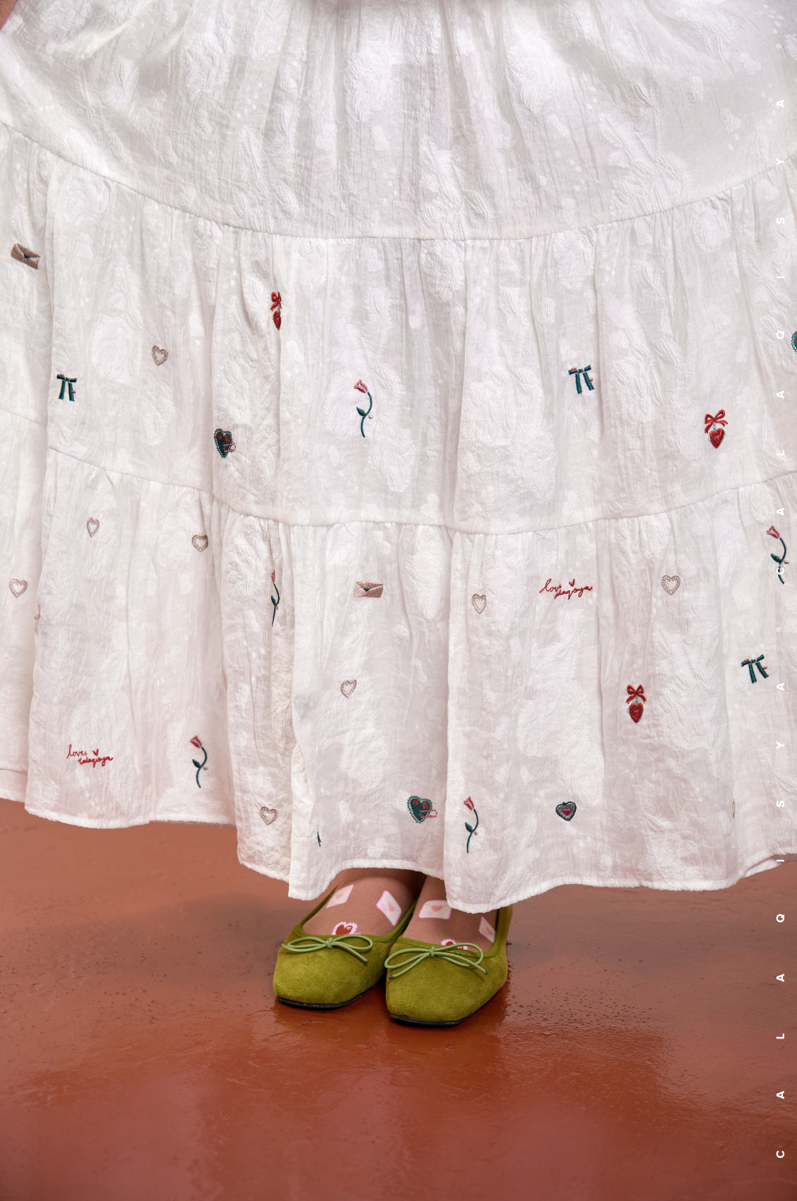 LOVE LETTERS : HEART SKIRT 