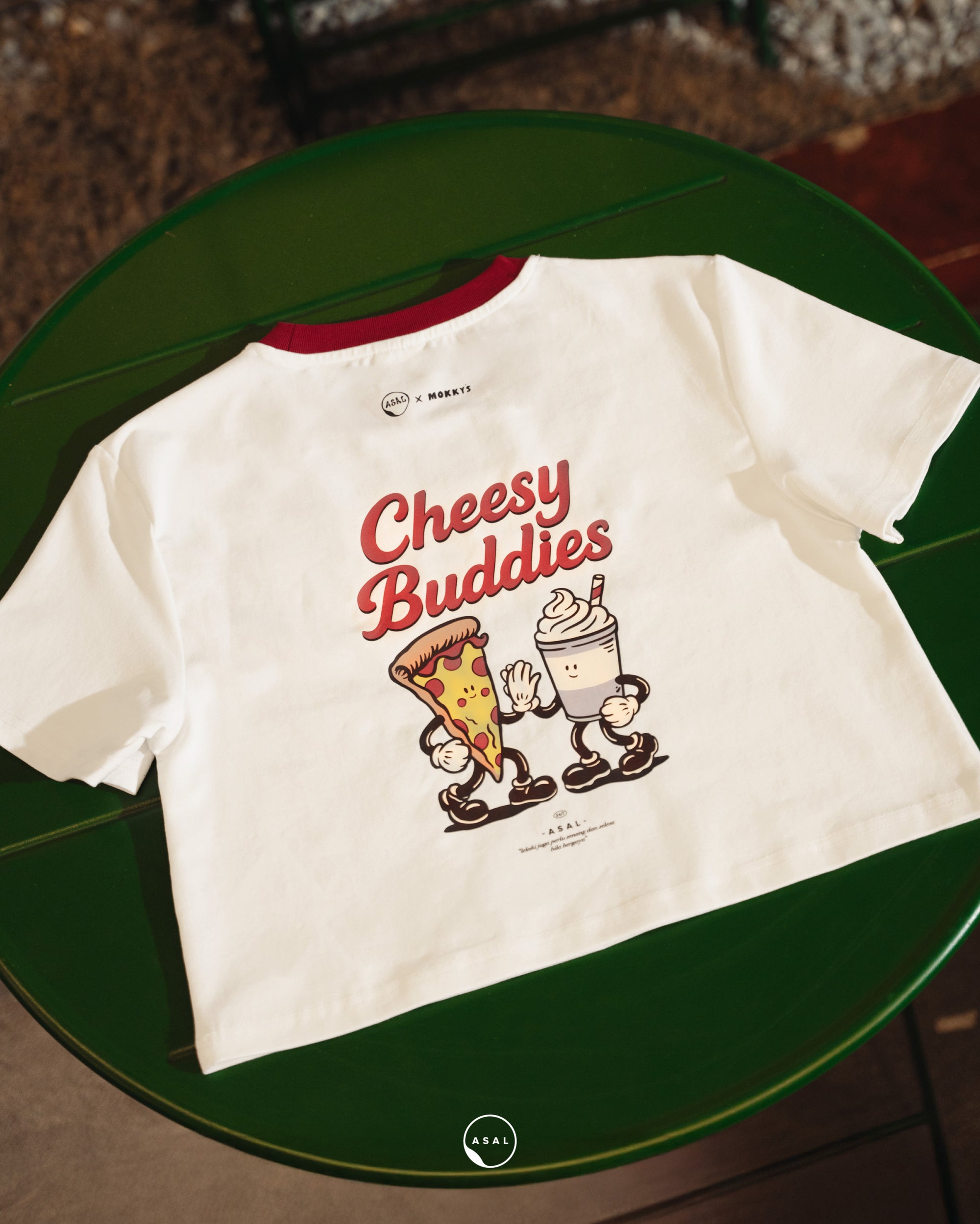 ASAL X MOKKY&#39;S LEOS CHEESE AND CHINO KIDS IN OFF WHITE