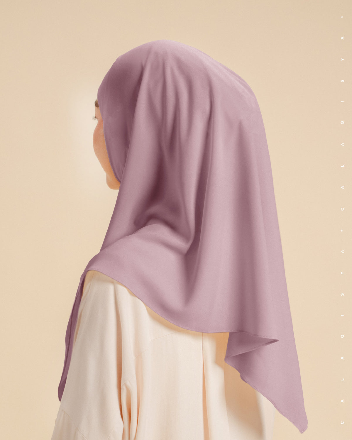 DANIAH TIE BACK UNDERCHIN (TRIANGLE) IN ORCHID HAZE