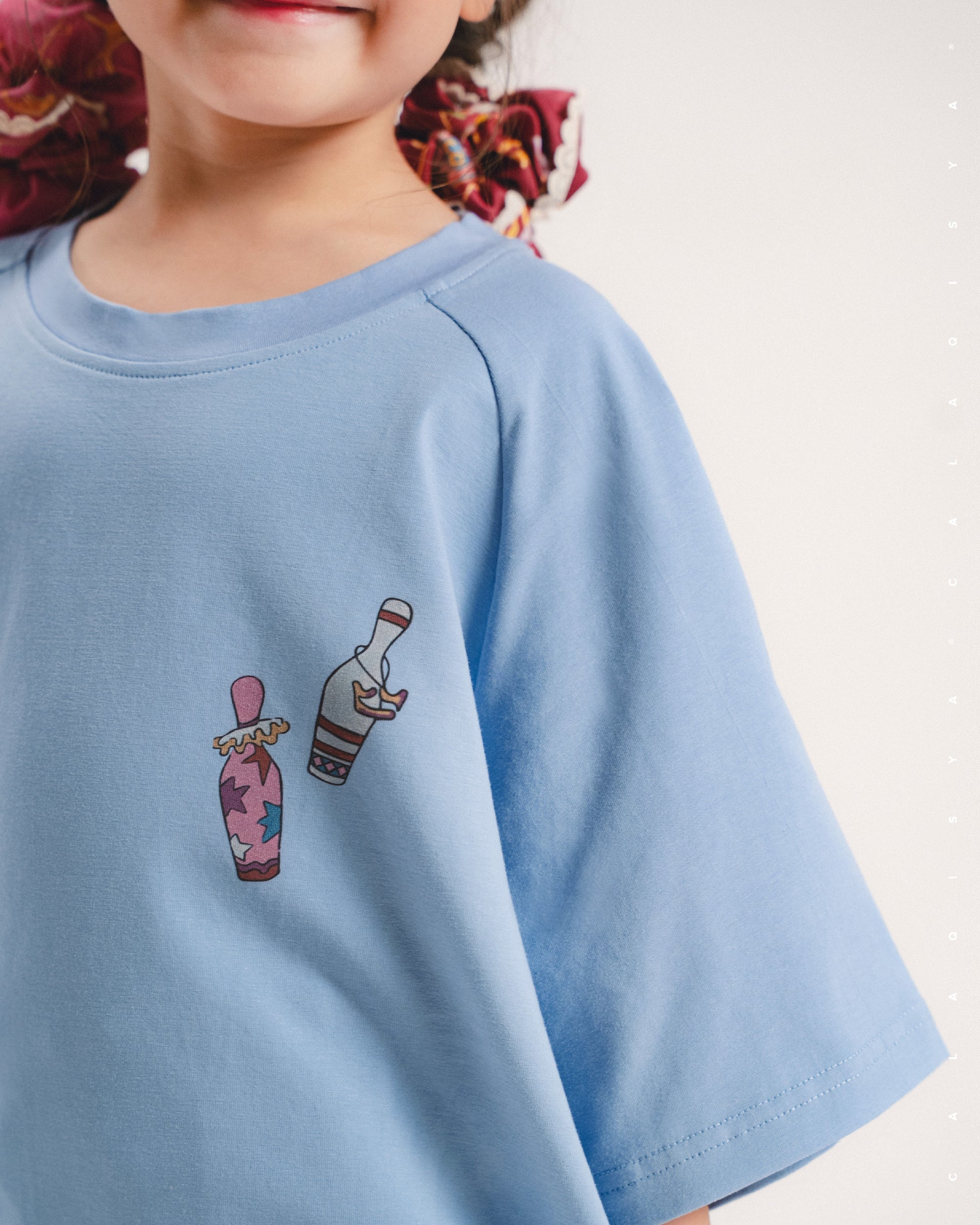 MAISON LUMIERE CLOUD SHIRT KIDS (PRINTED) IN PALE IRIS