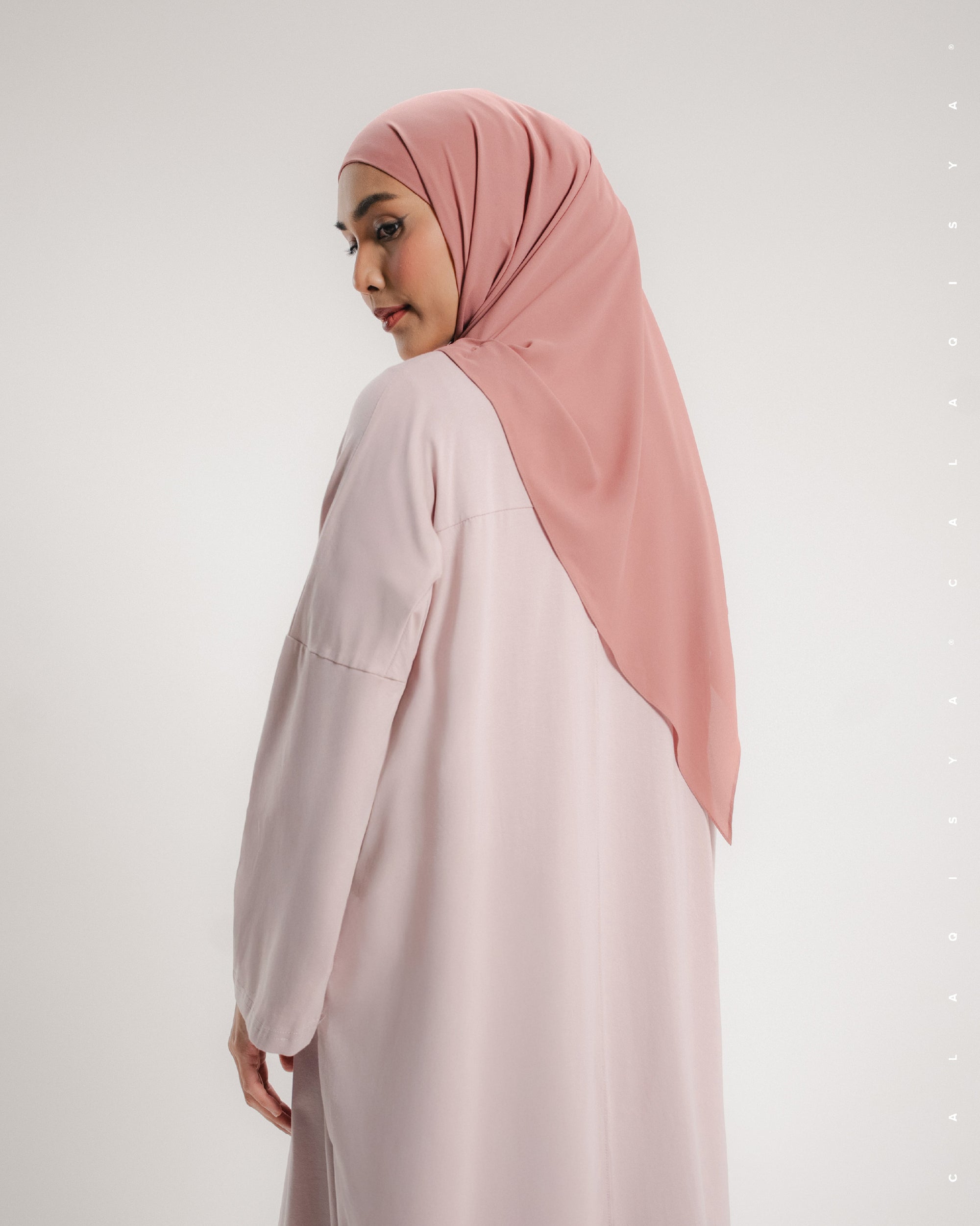 CLOUD DRESS IN PALE MAUVE