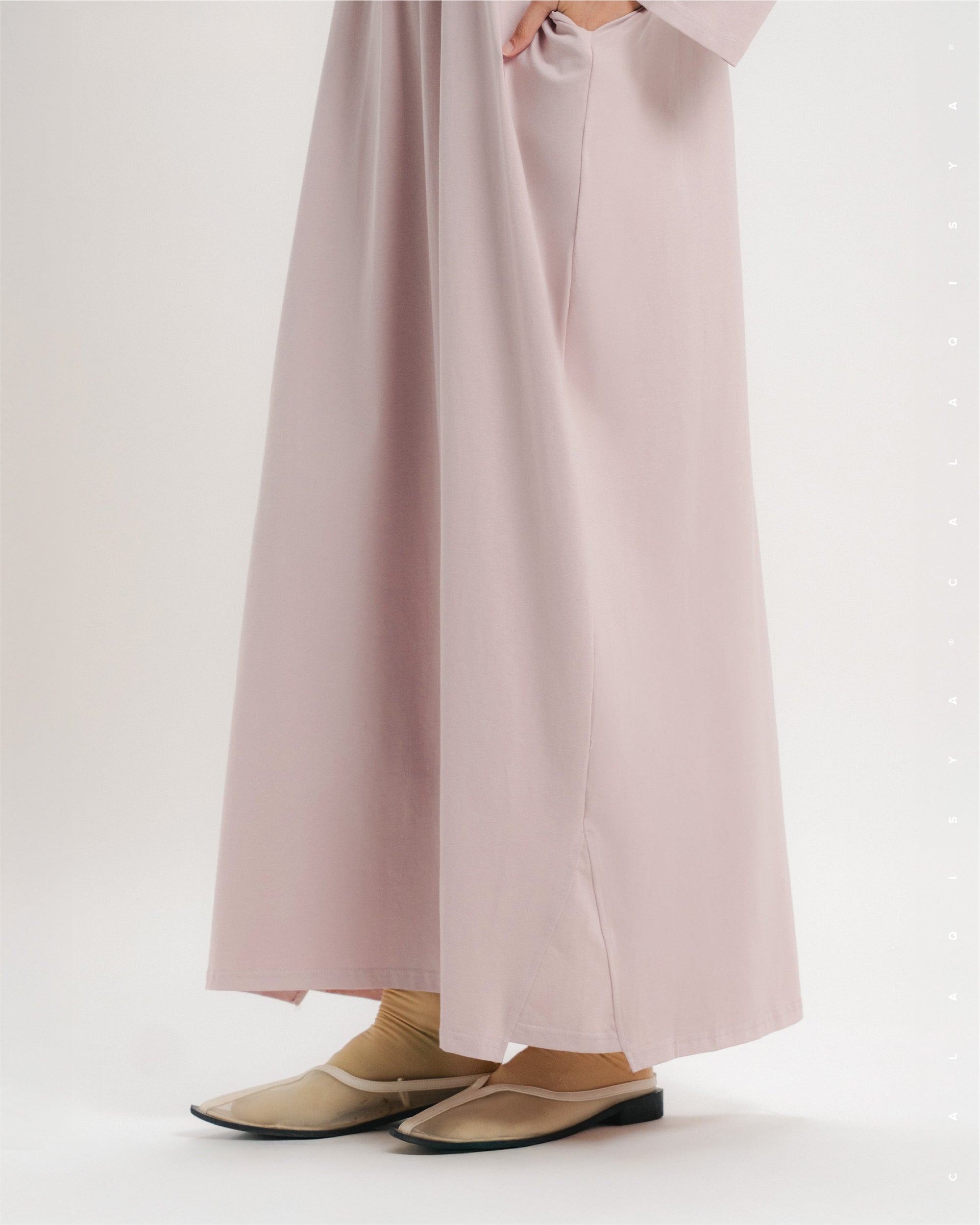 CLOUD DRESS IN PALE MAUVE