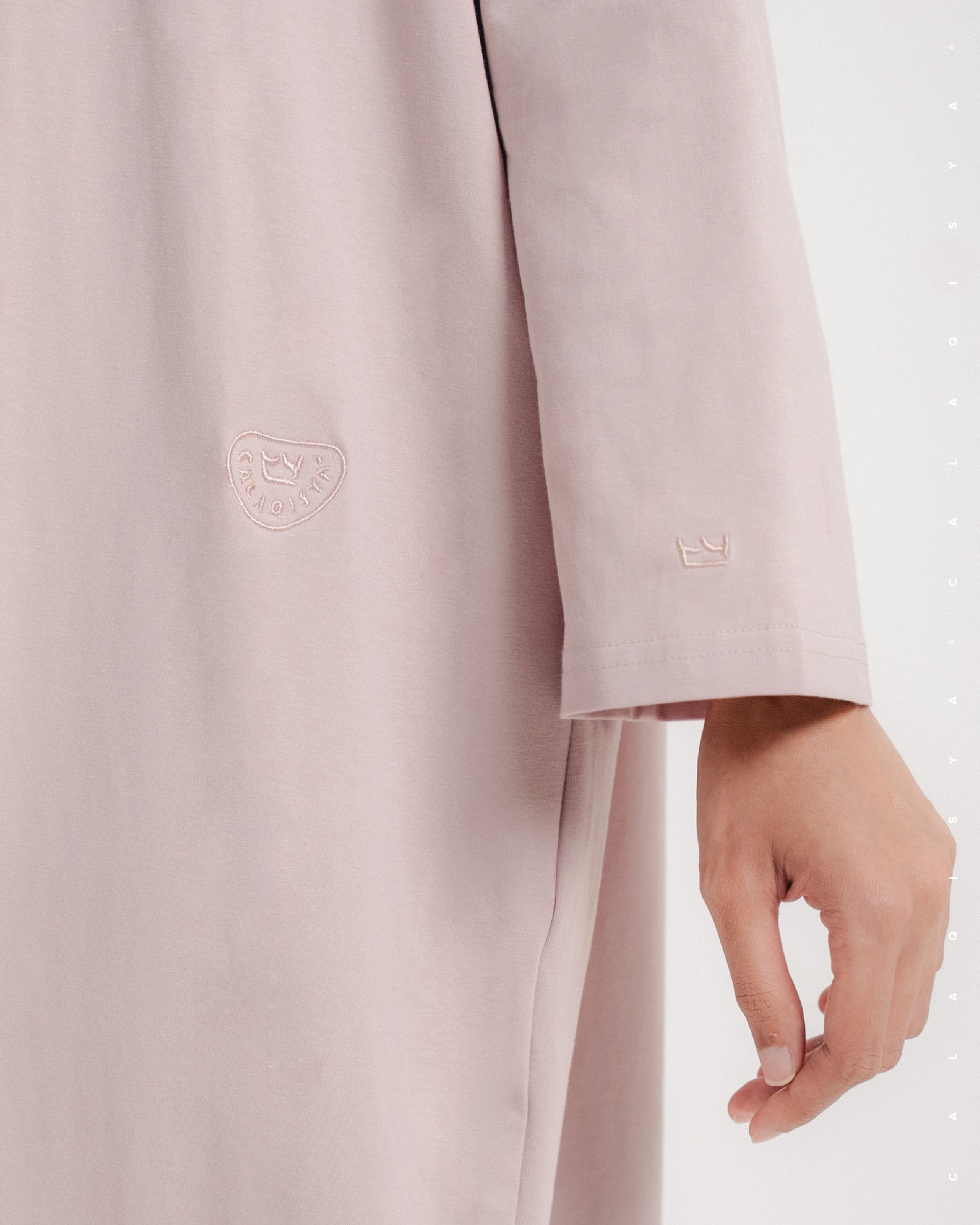 CLOUD DRESS IN PALE MAUVE