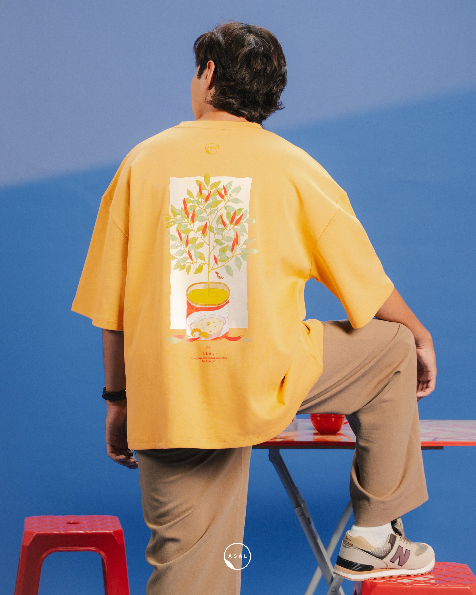 KKCP LEOS SIZZLE SHIRT (100% COTTON) IN PALE MARIGOLD