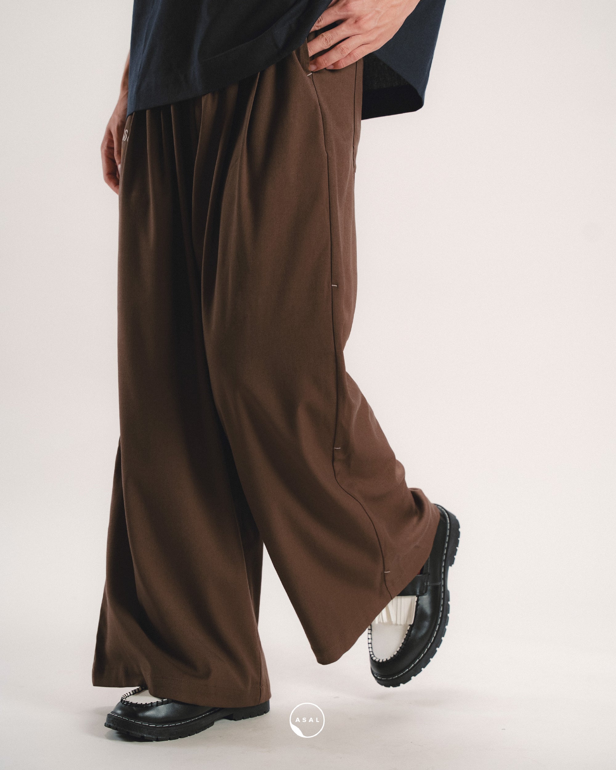 MAISON LUMIERE DANTE PANTS IN PARTRIDGE