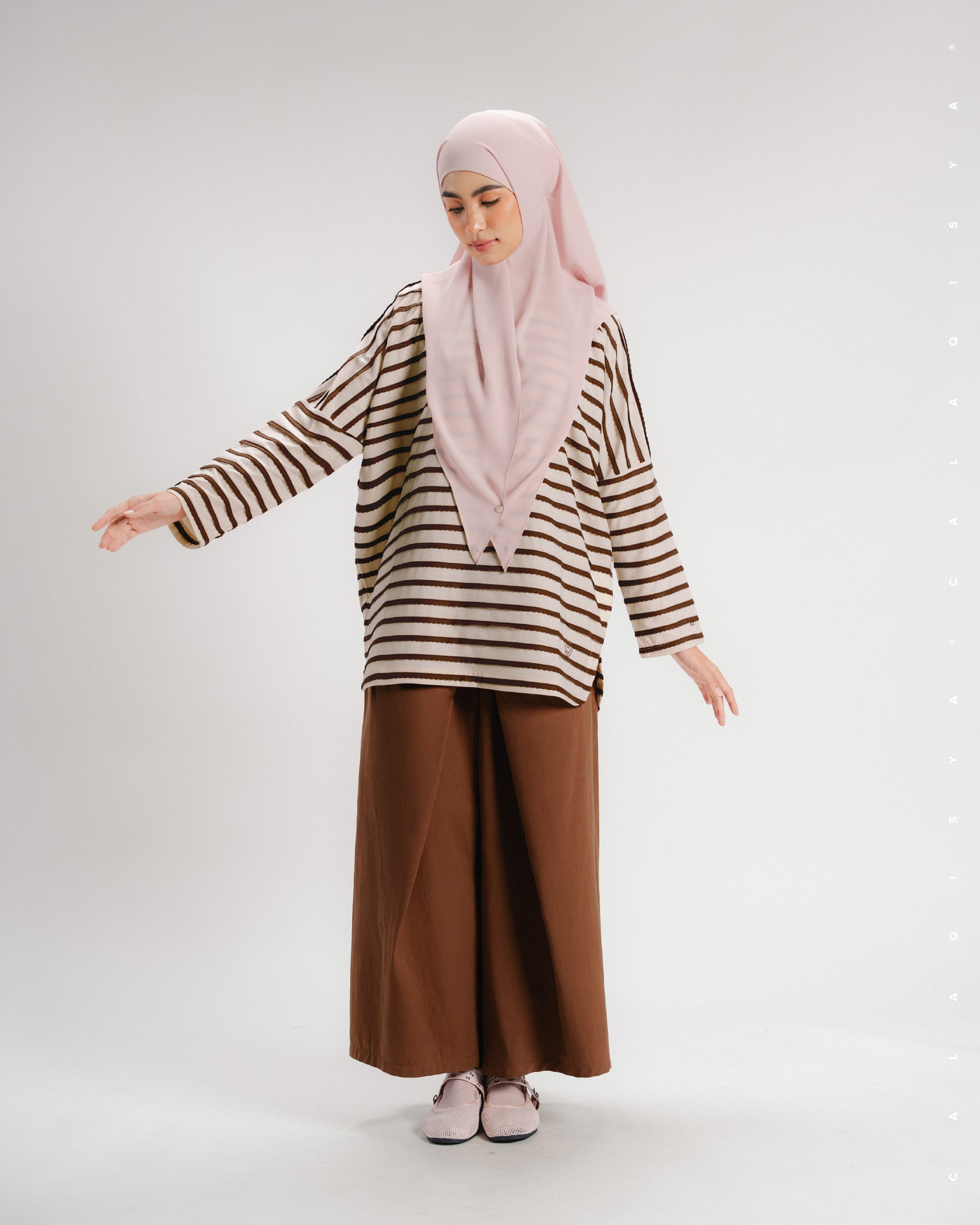 JARDIN STRIPE SHIRT IN PEARLED IVORY