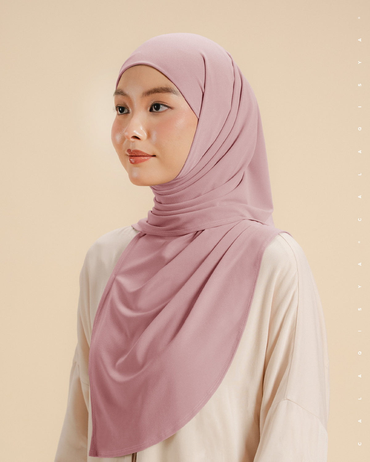 IRONLESS : SAFA TIE BACK UNDERCHIN (ODOURLESS) IN PINK NECTAR