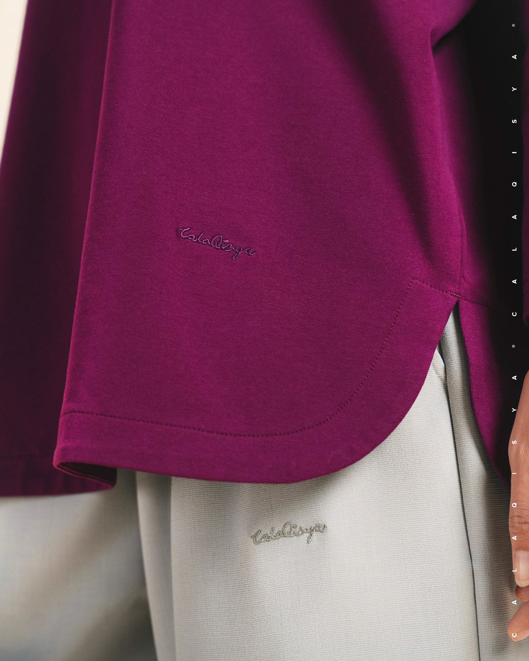 CLOUD SHIRT IN PLUM CASPIA