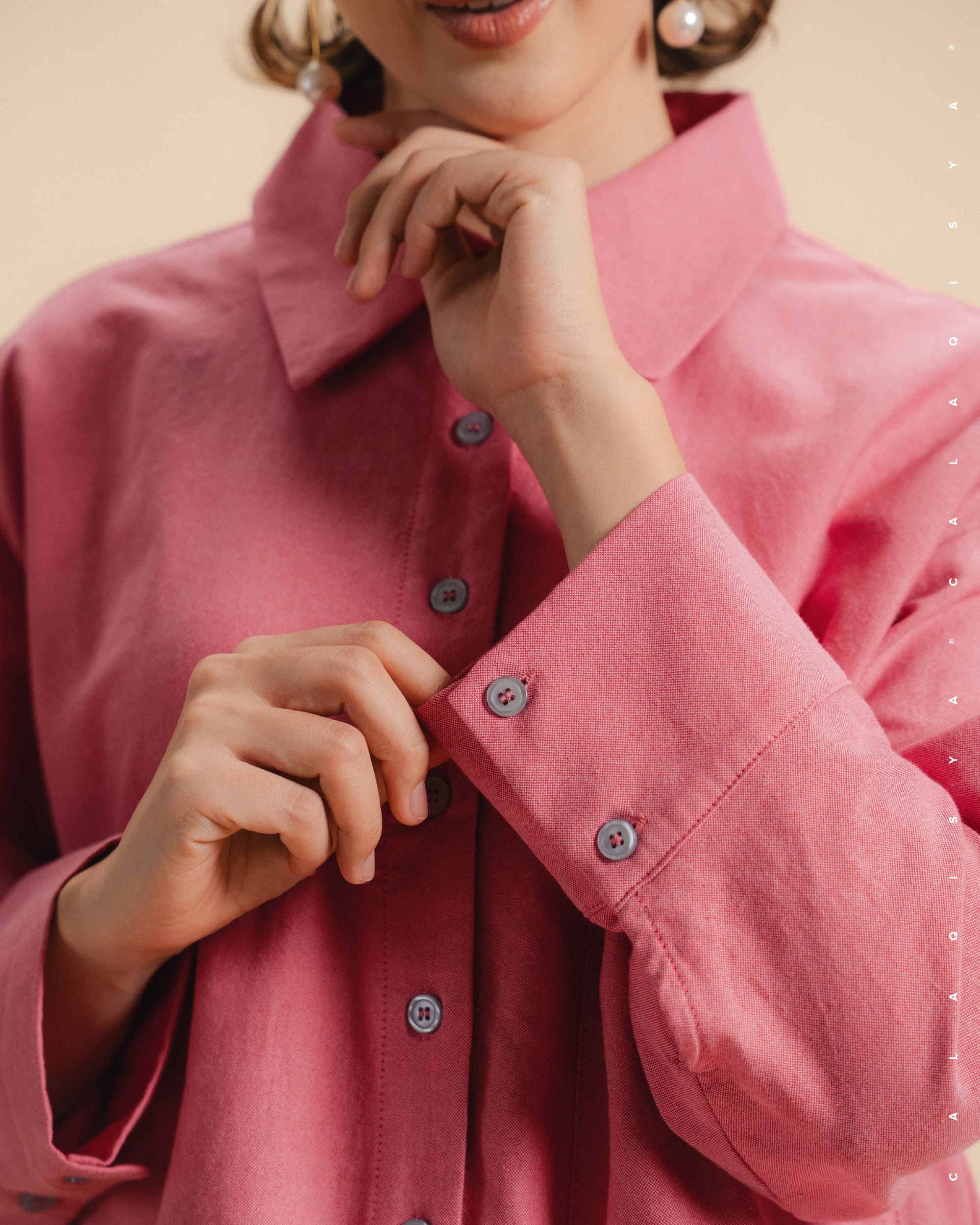 CQ OXFORD SHIRT (100% COTTON) IN PLUMERIA