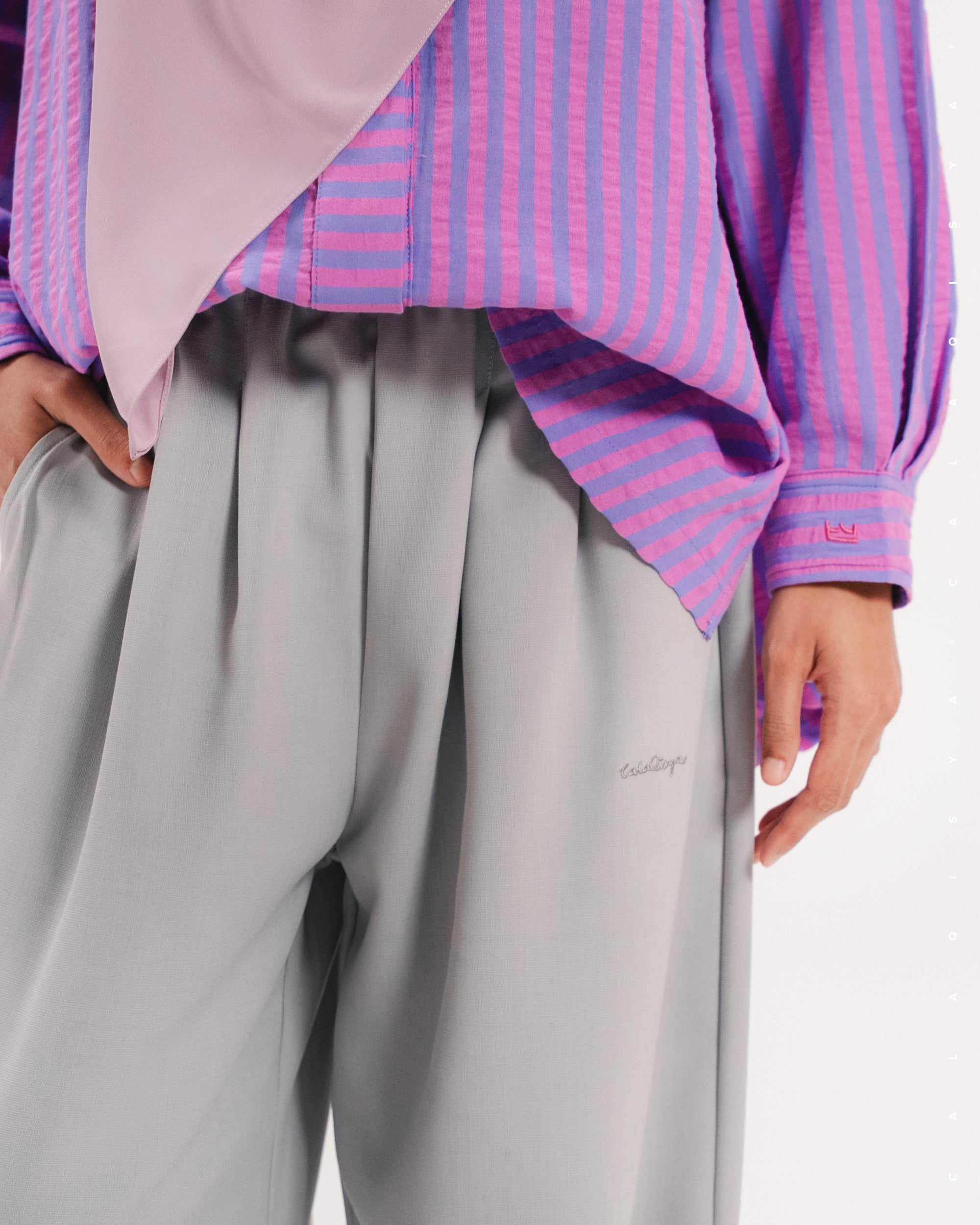 SENA STRAIGHT PANTS IN PORPOISE