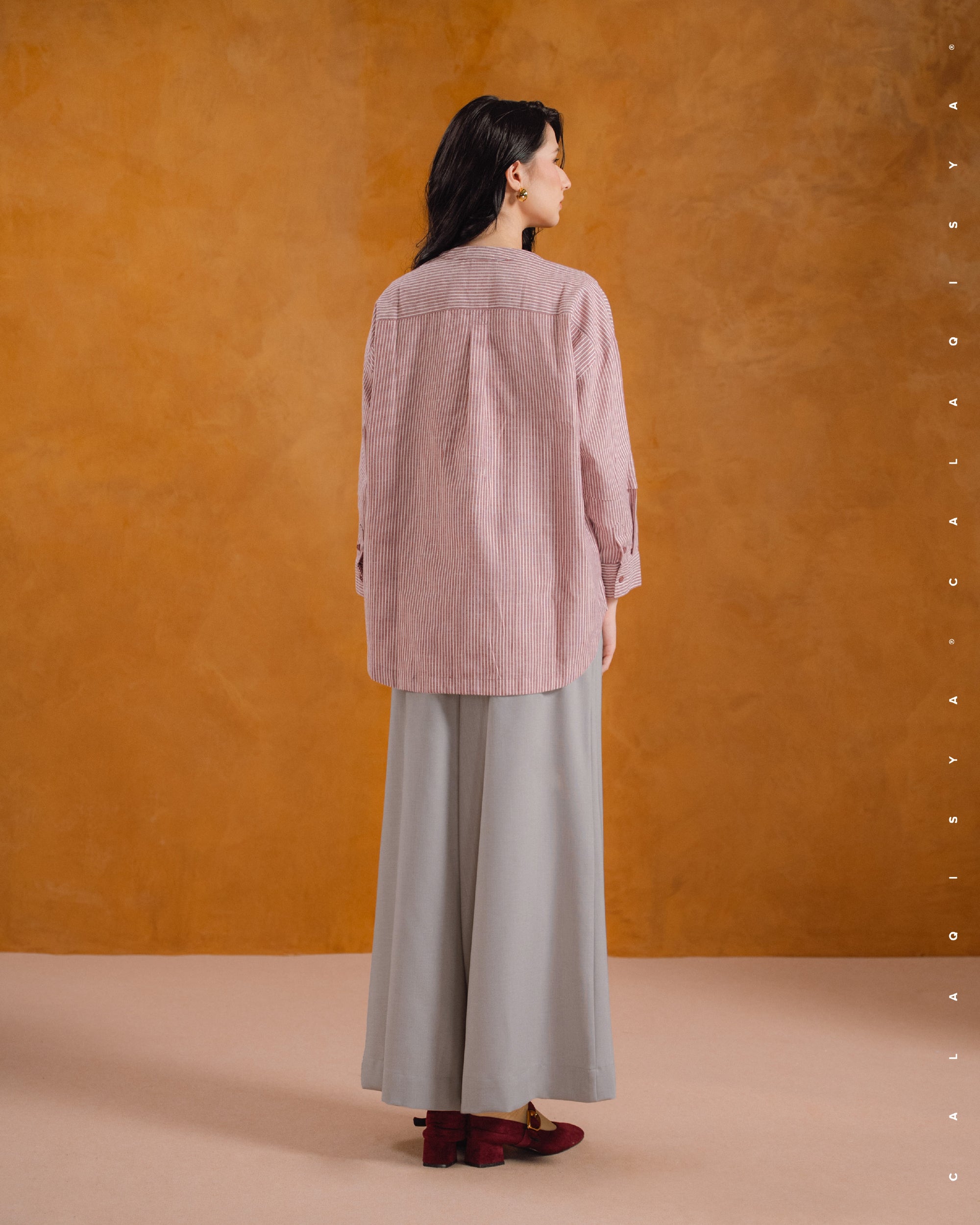 SENA FLARE PANTS IN PORPOISE