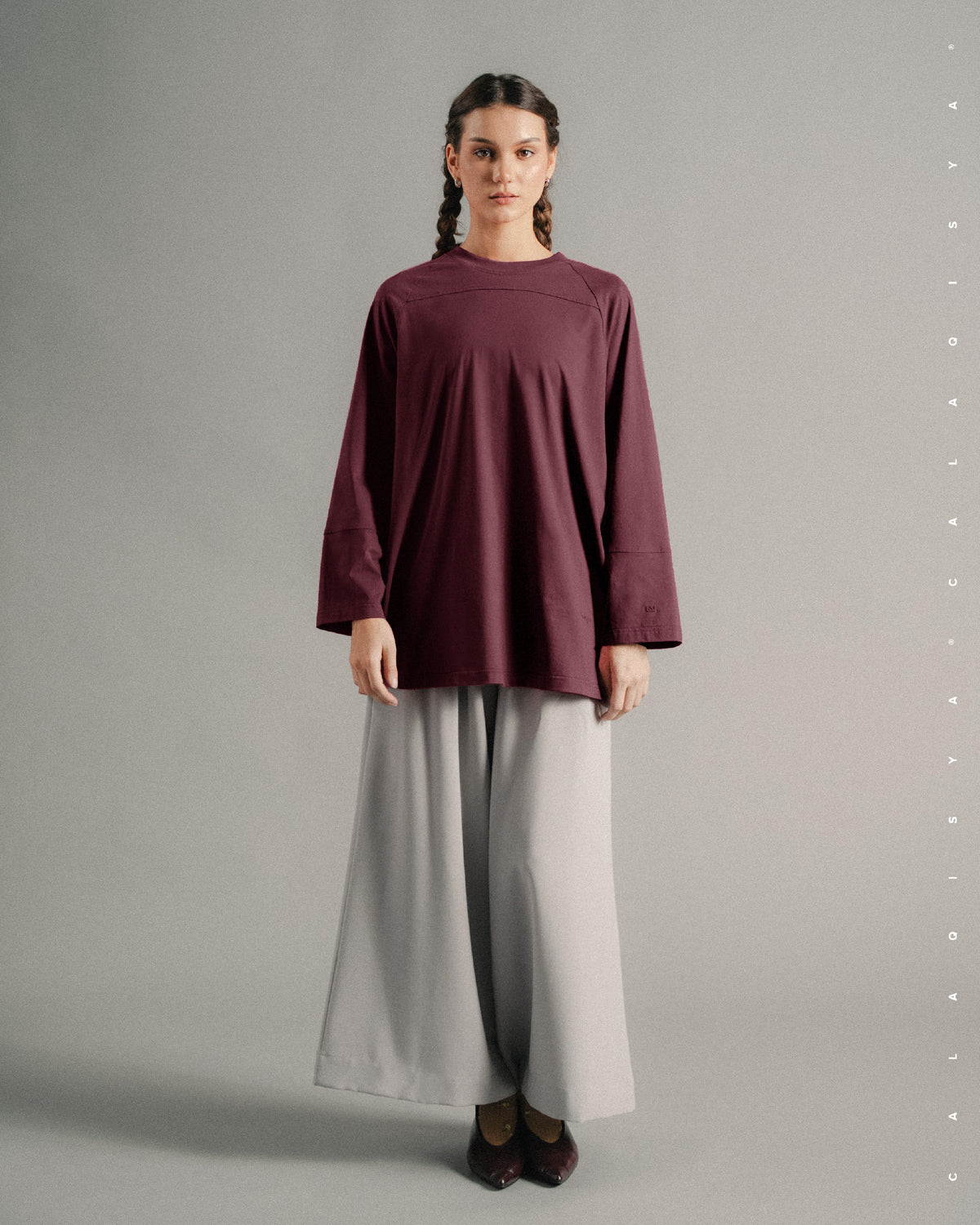 LIGHT CROSSLINE TOP IN PORT ROYALE