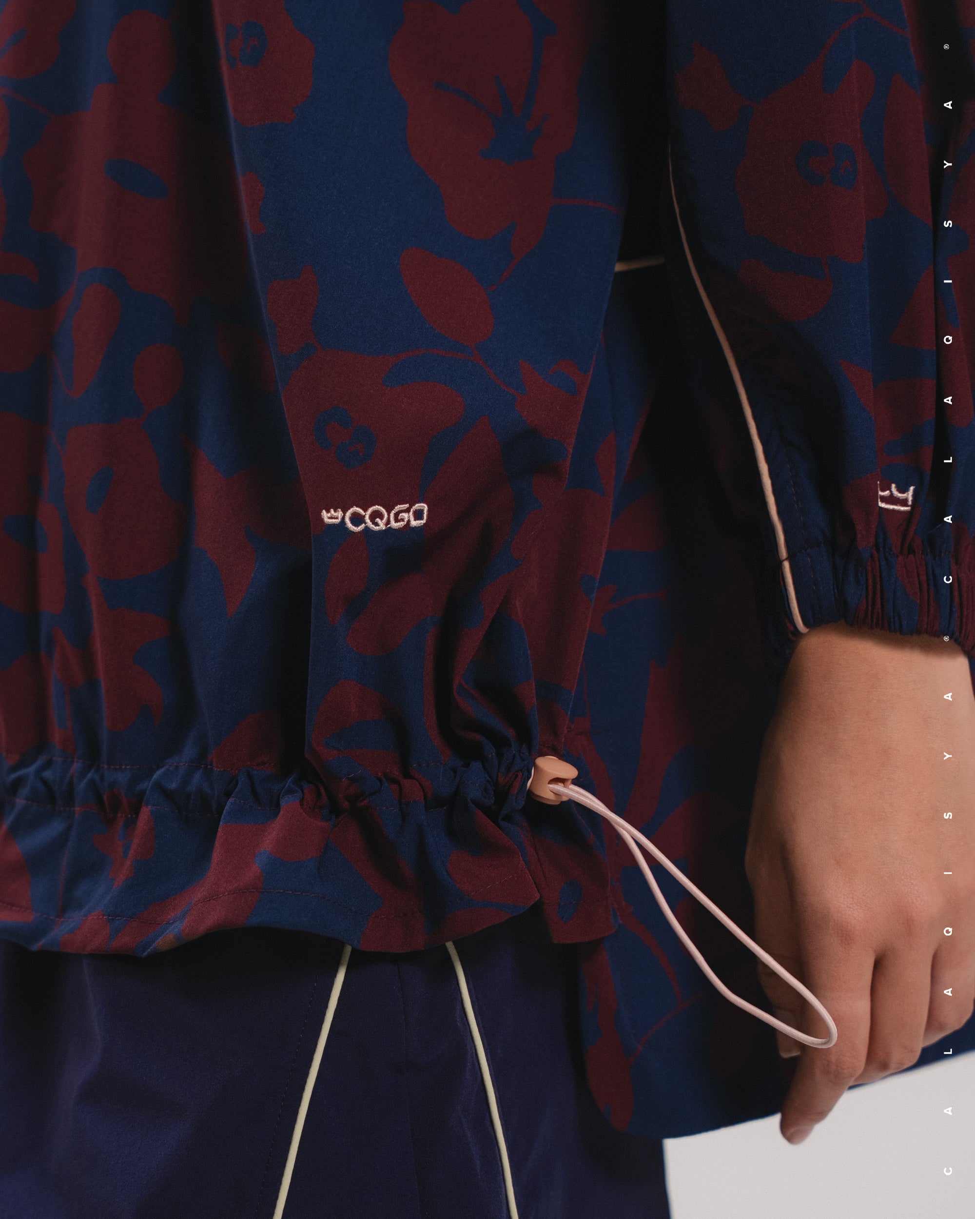 CQ GO QUINN PRINTED PARKA IN PORT ROYALE