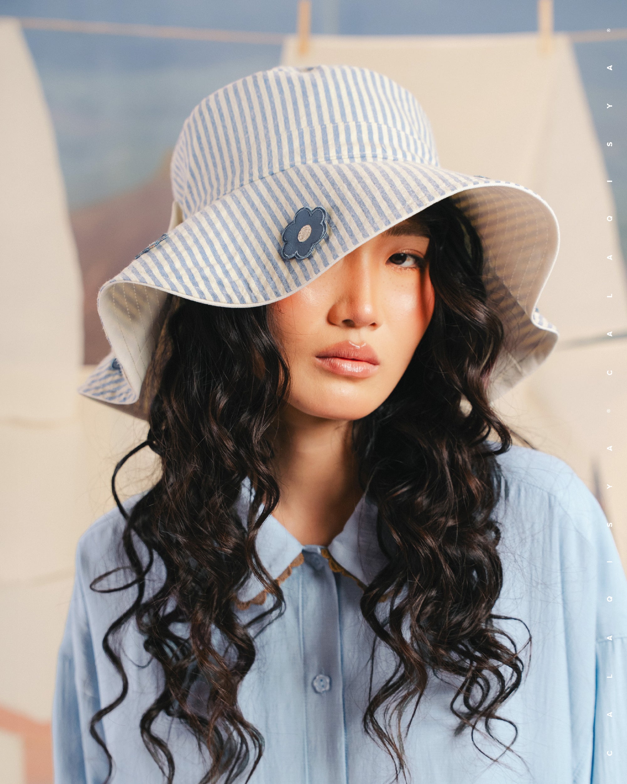 CQ X MACHINO BUCKET HAT IN PRISTINE
