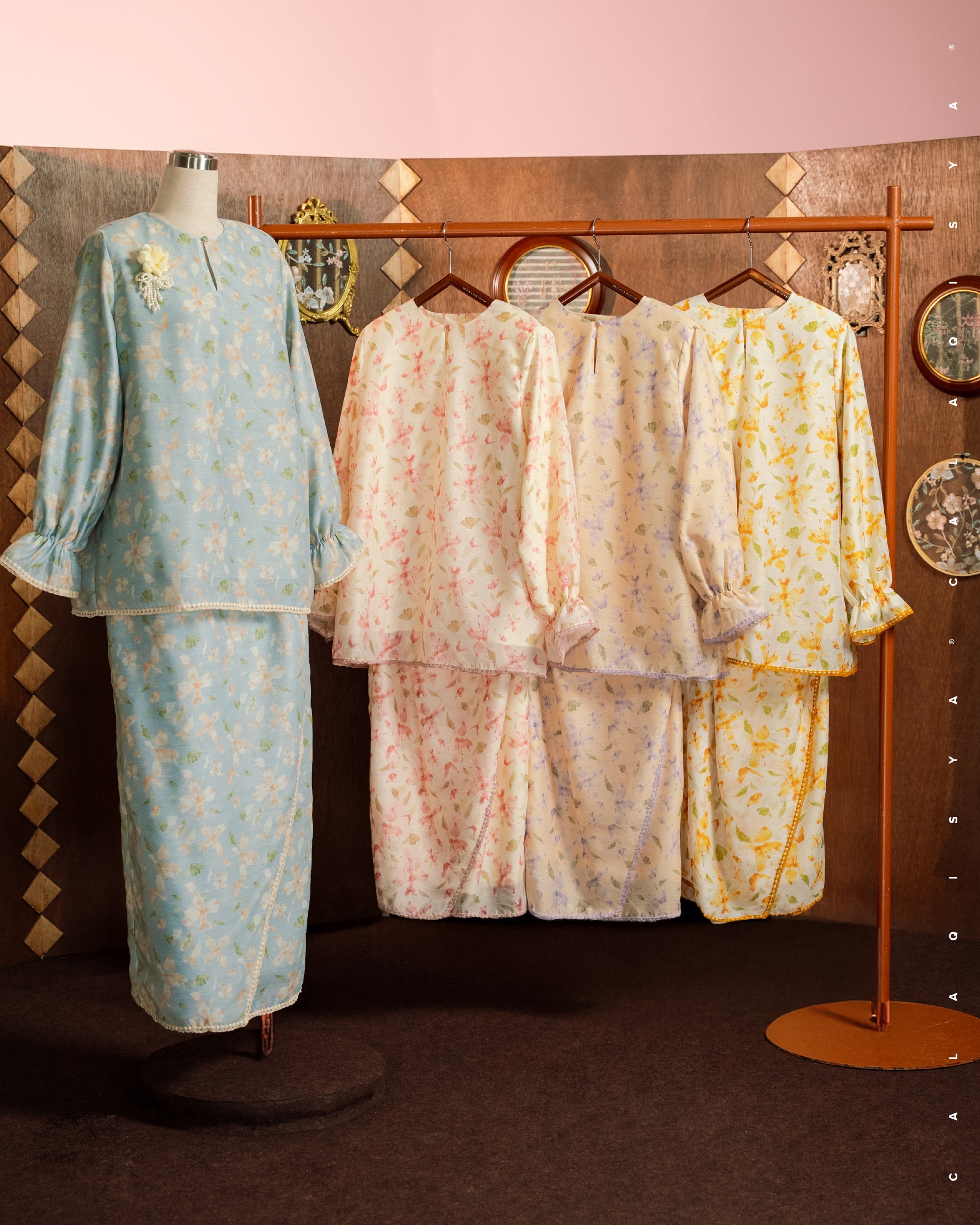 RAHAA IN BLUSHING ROSE (FULLY LINED)