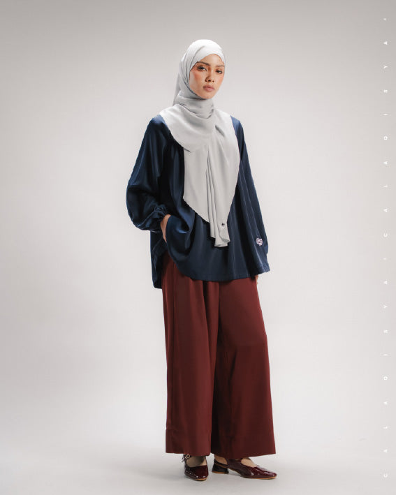 KATE PANTS 2.0 IN RED MAHOGANY