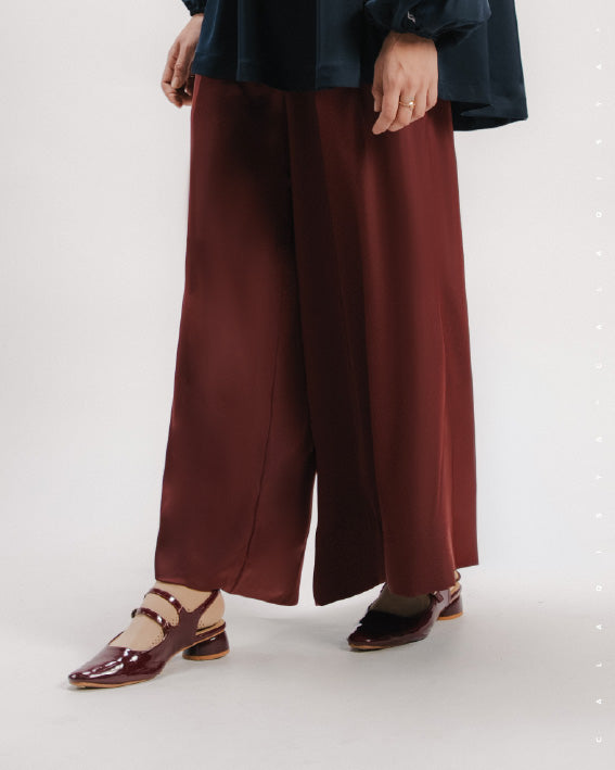 KATE PANTS 2.0 IN RED MAHOGANY