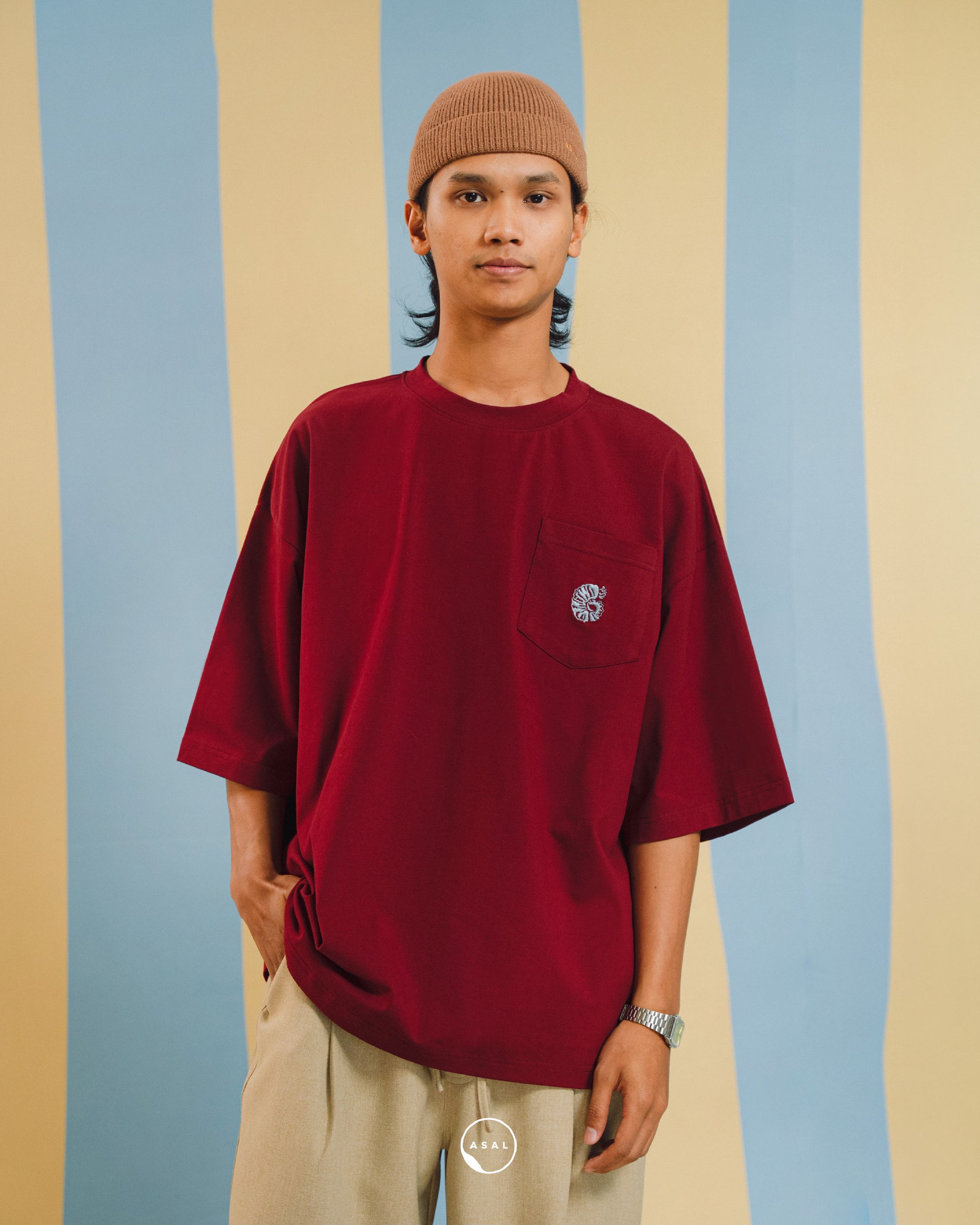 BAYU LEOS (EMBROIDERY) IN RUMBA RED