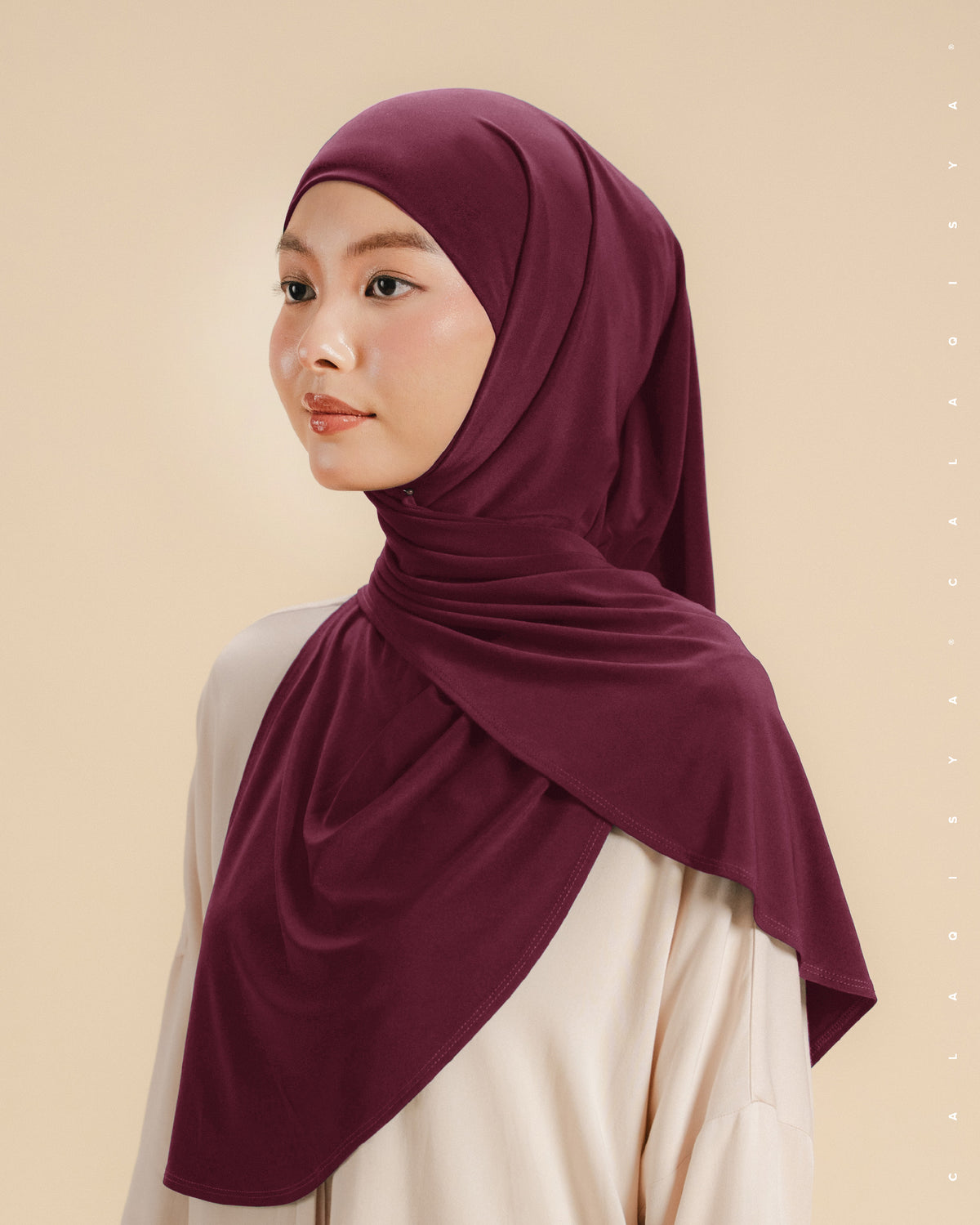 IRONLESS: NURA TIE BACK UNDERCHIN IN RUMBA RED (ODOURLESS)