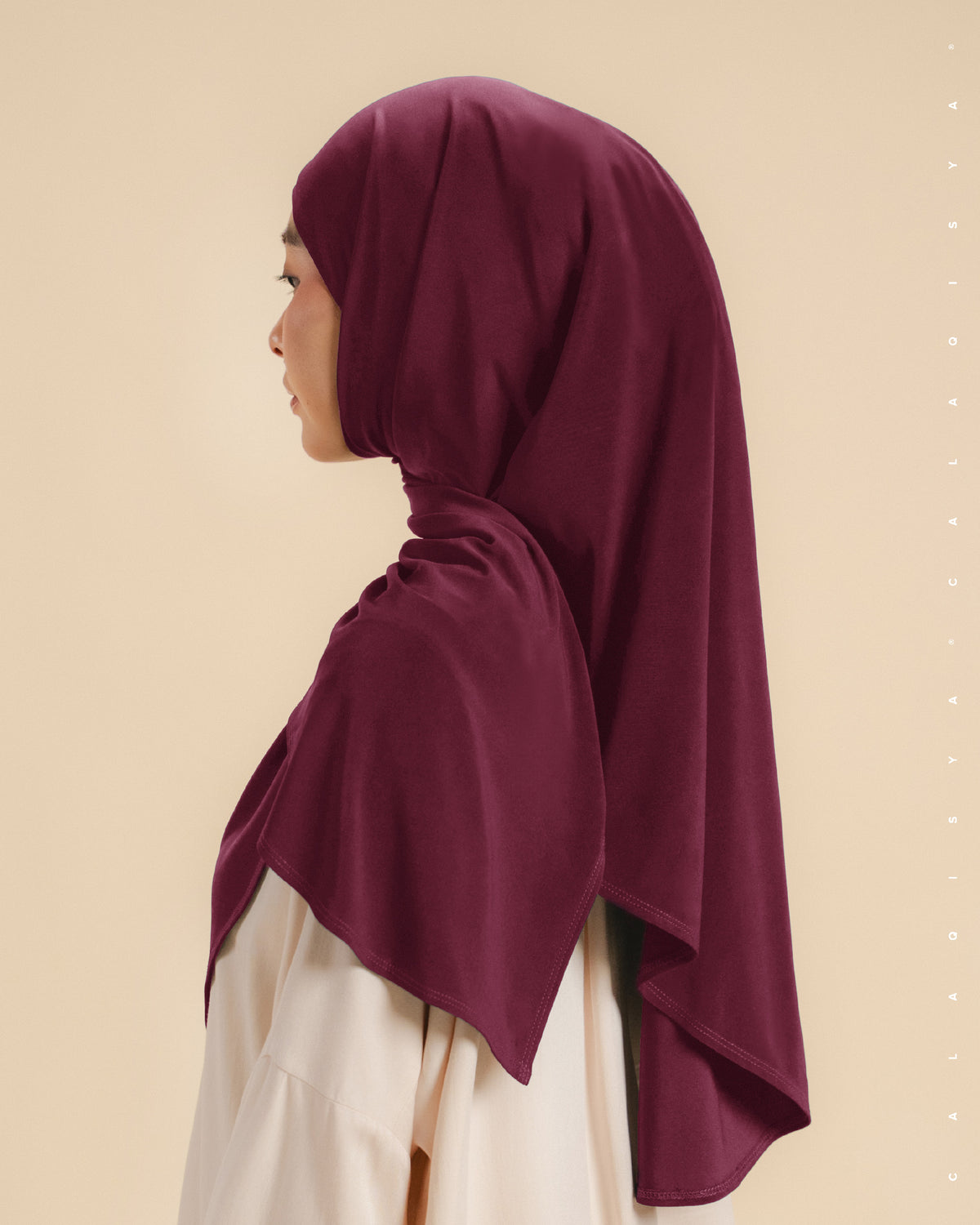 IRONLESS: NURA TIE BACK UNDERCHIN IN RUMBA RED (ODOURLESS)
