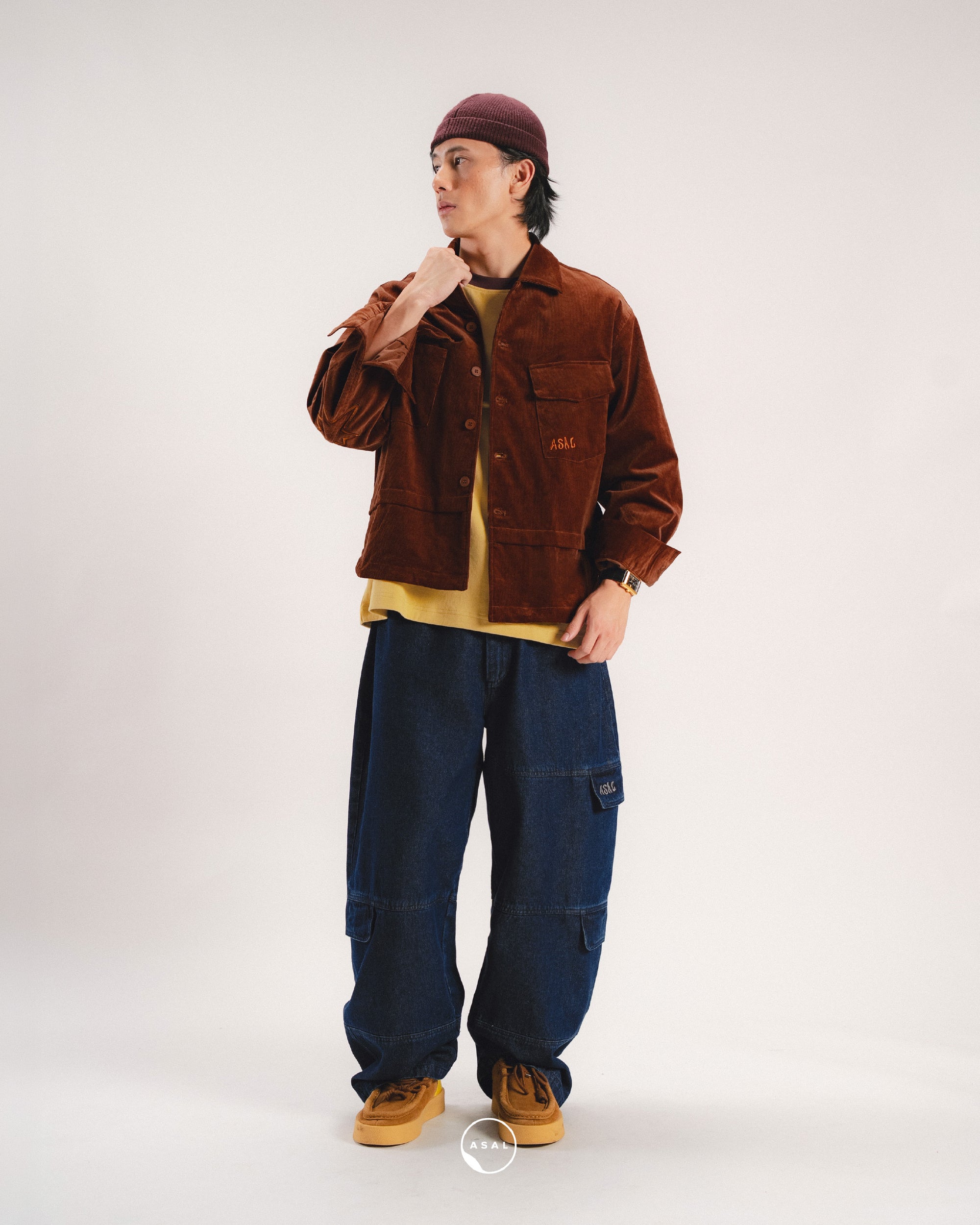 MAISON LUMIERE MONSIEUR JACKET IN RUSTIC BROWN