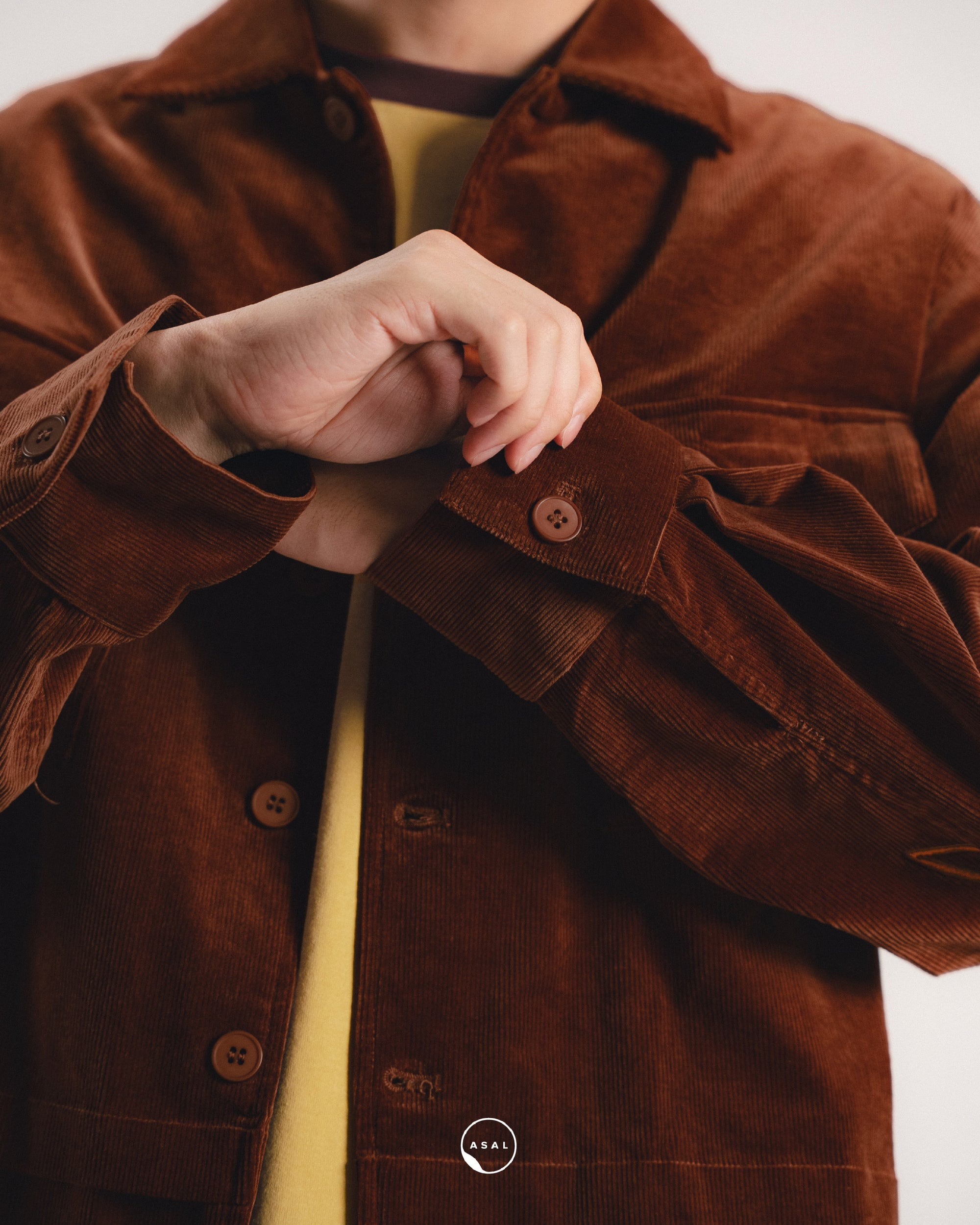 MAISON LUMIERE MONSIEUR JACKET IN RUSTIC BROWN