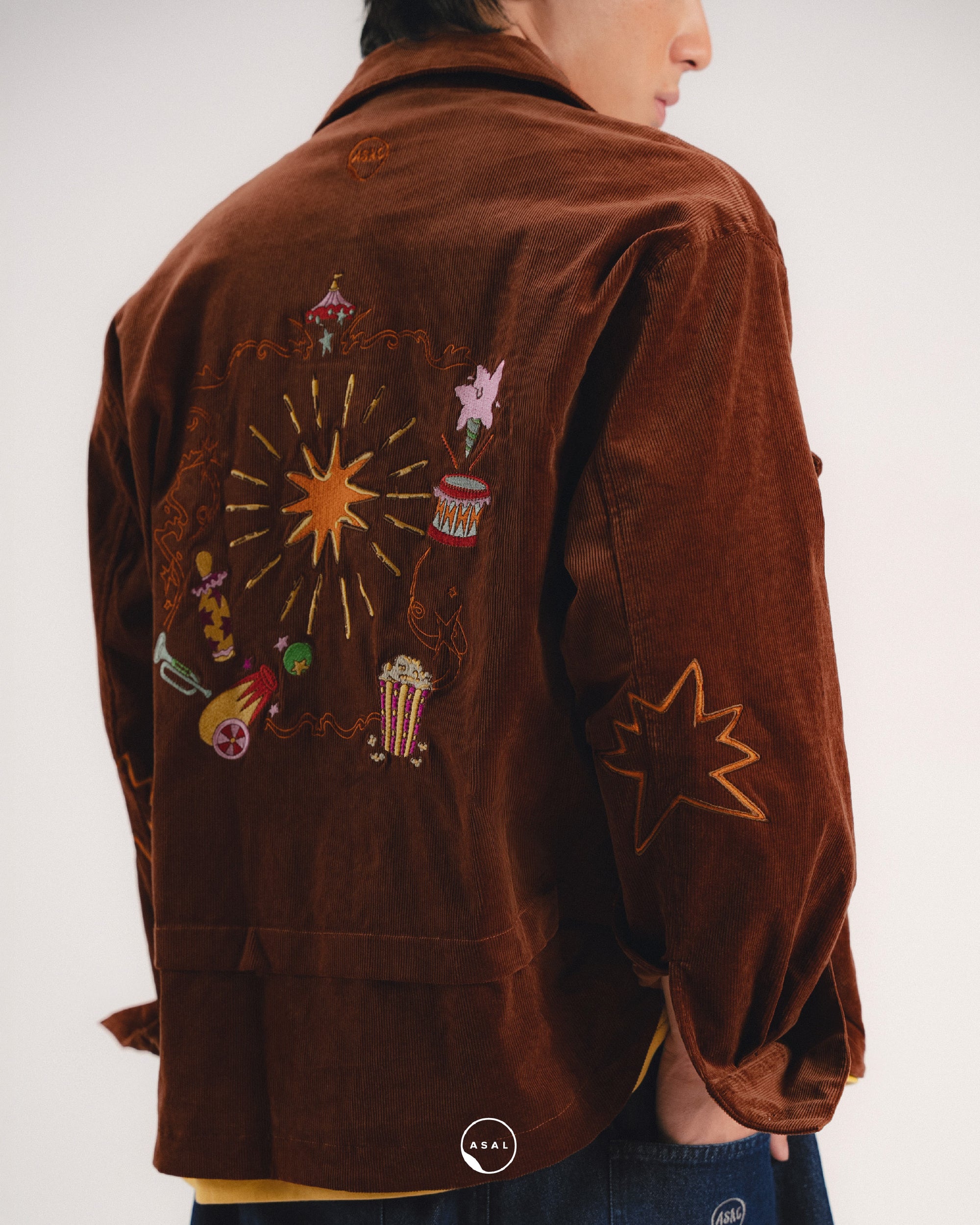 MAISON LUMIERE MONSIEUR JACKET IN RUSTIC BROWN