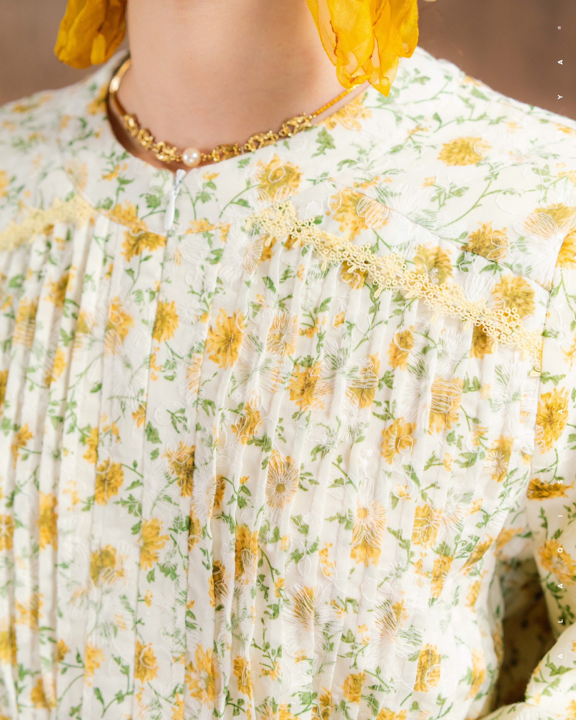 SAGEE IN CREAMED CORN (FULLY LINED)