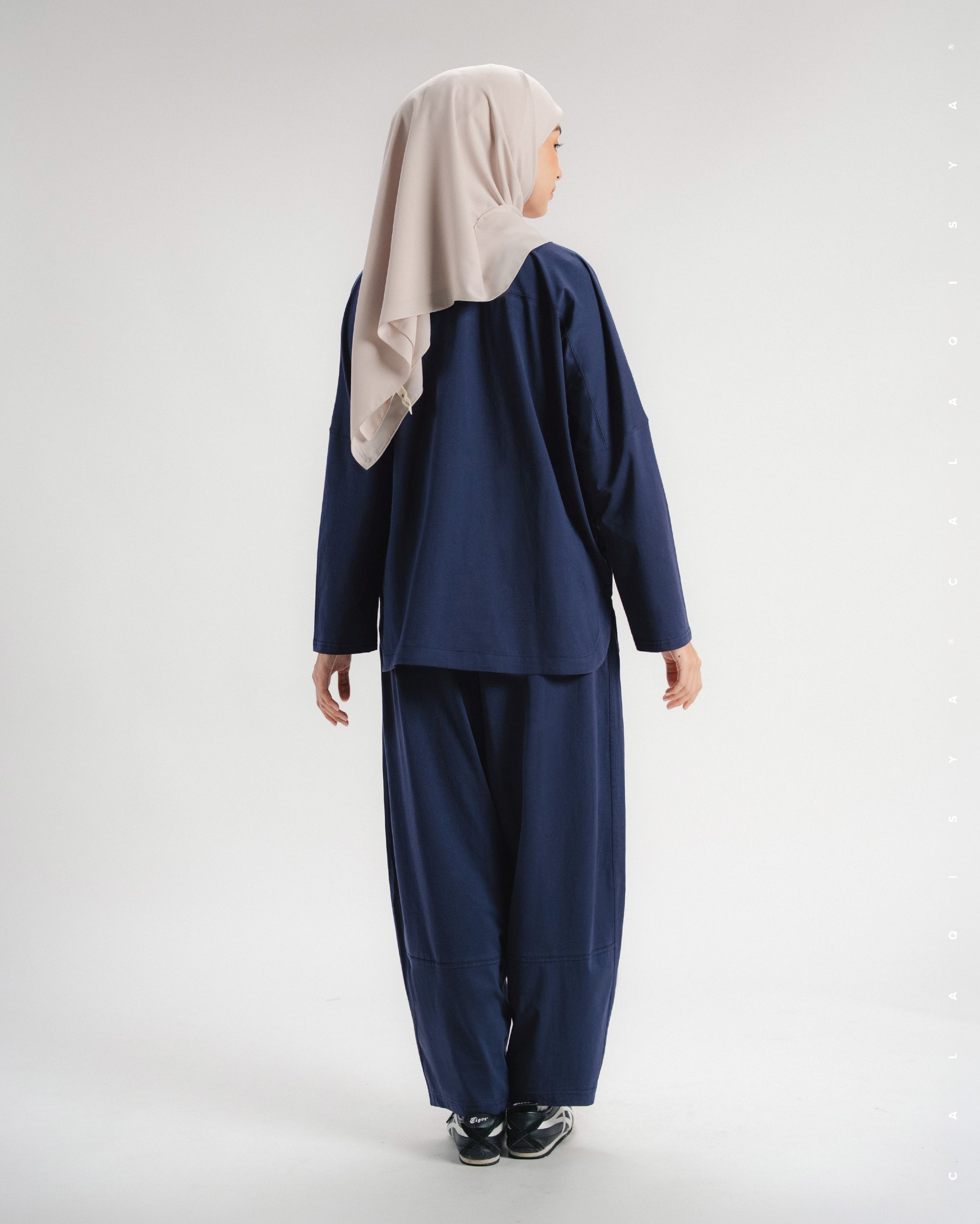 LIGHT COCOON PANTS IN SEABORNE