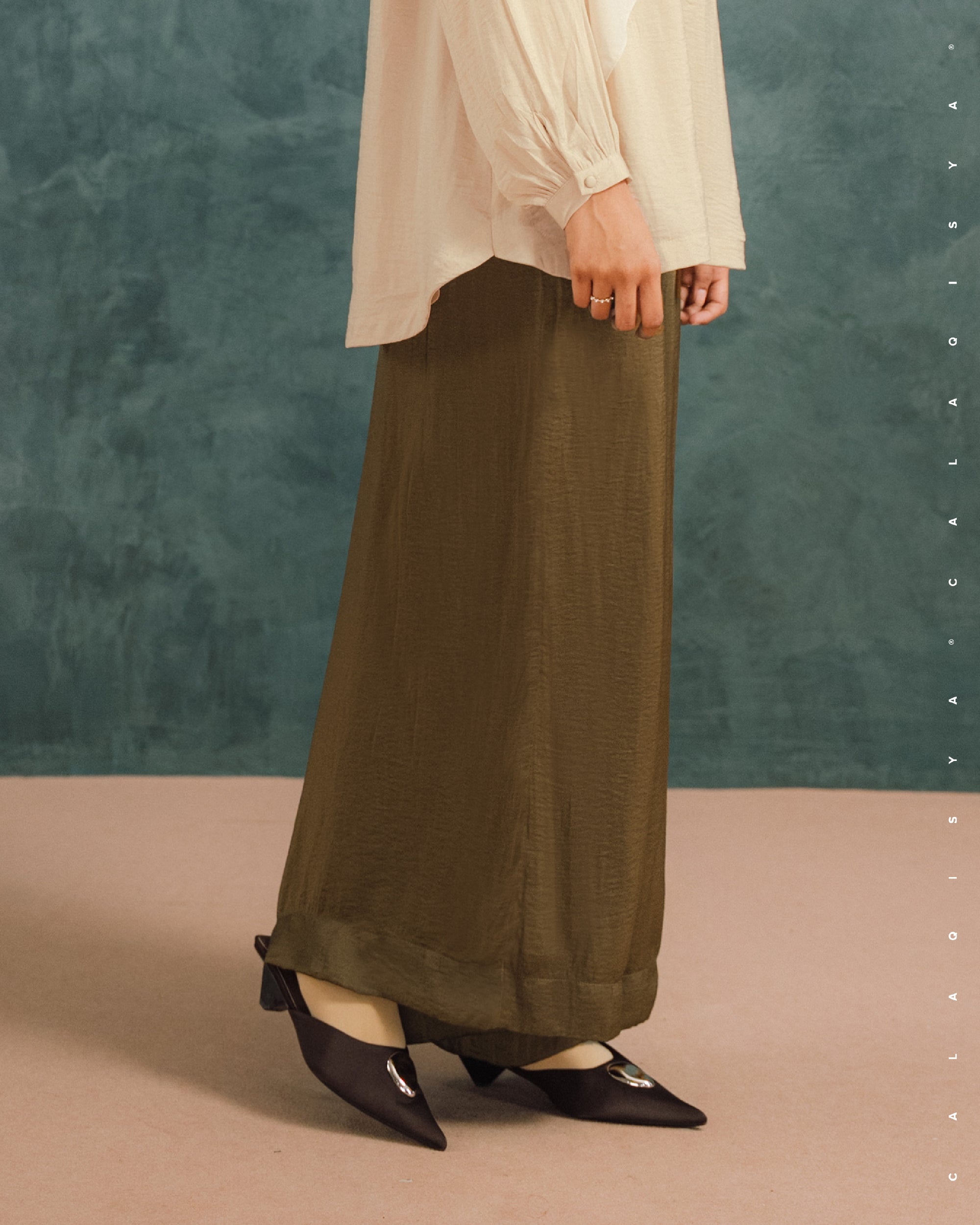 LAUREL WIDE PANTS IN SEPIA