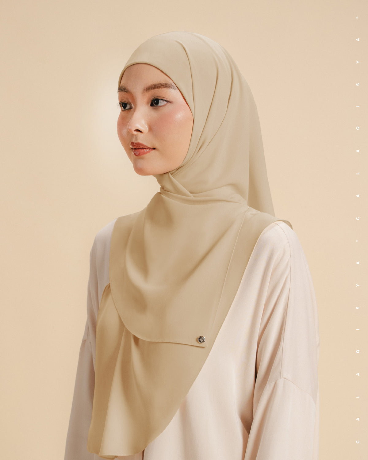 DANIAH FULL UNDERSCARF IN SESAME