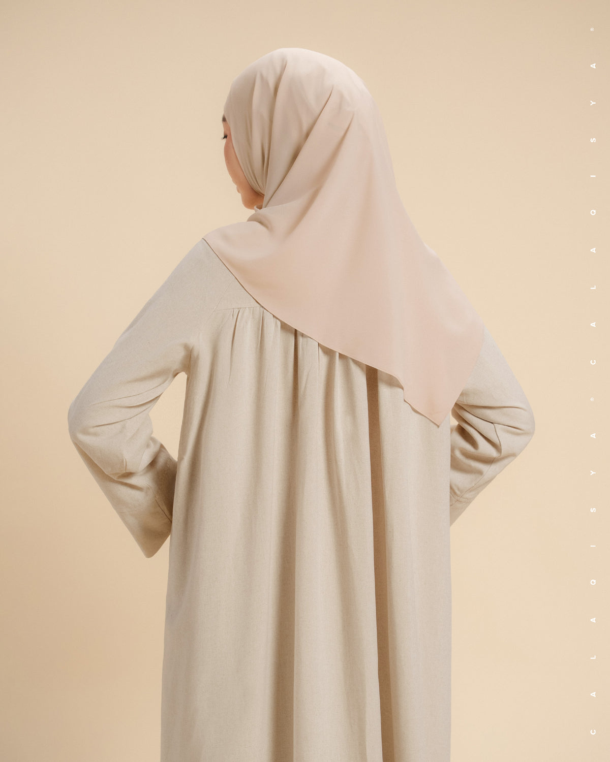 OPHELIA DRESS IN SNOWY PEAKS (FULLY LINED)