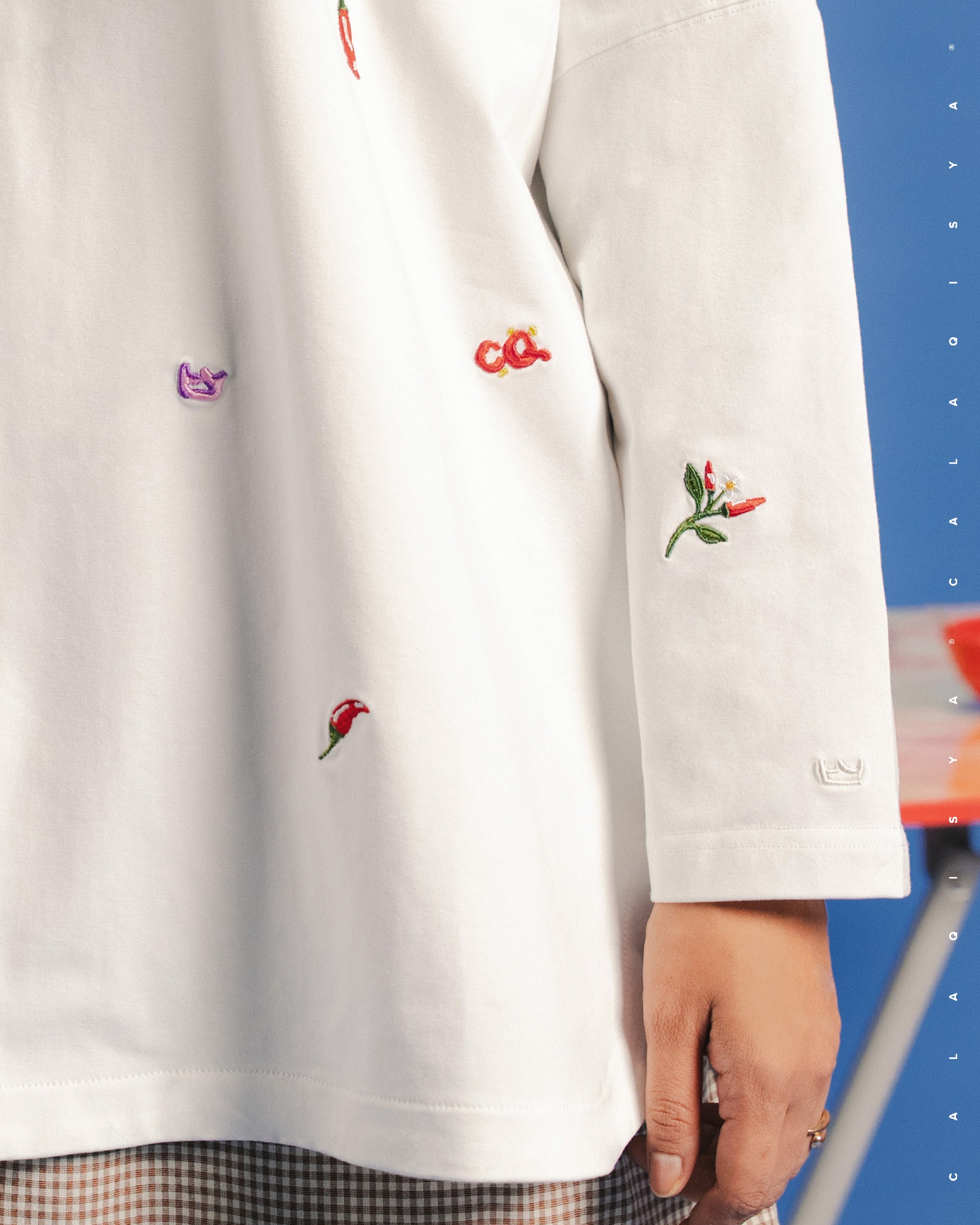 KKCP CLOUD SHIRT (EMBROIDERY) IN STALACTITE