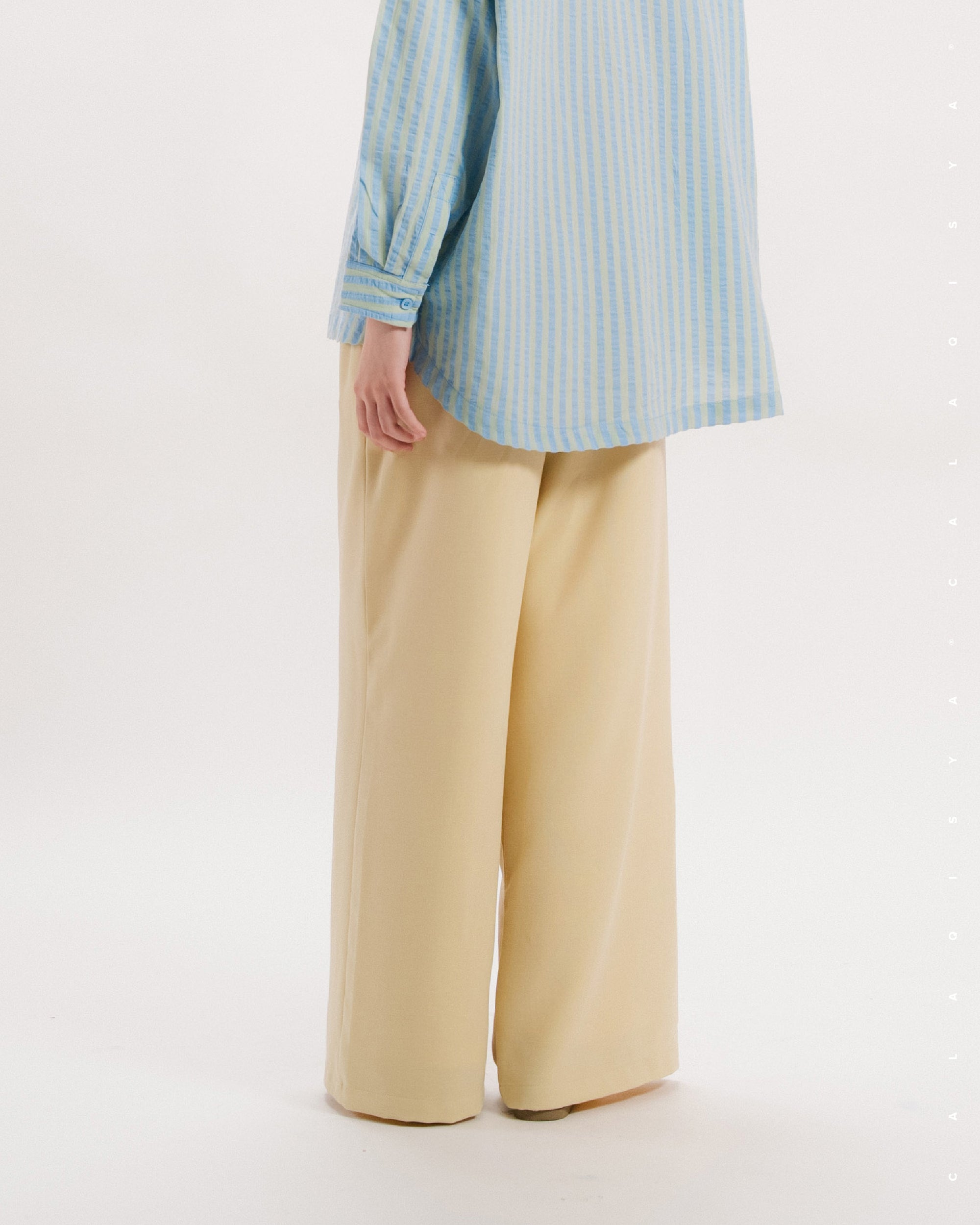 SENA STRAIGHT PANTS IN SUNLIGHT (FULLY LINED)