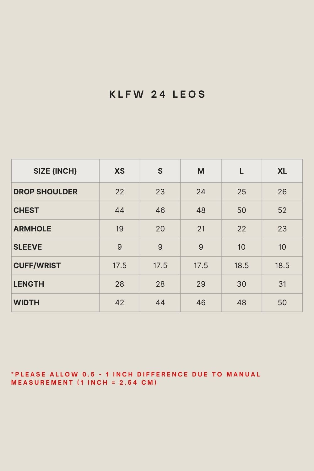 KLFW 24 LEOS IN BONE WHITE