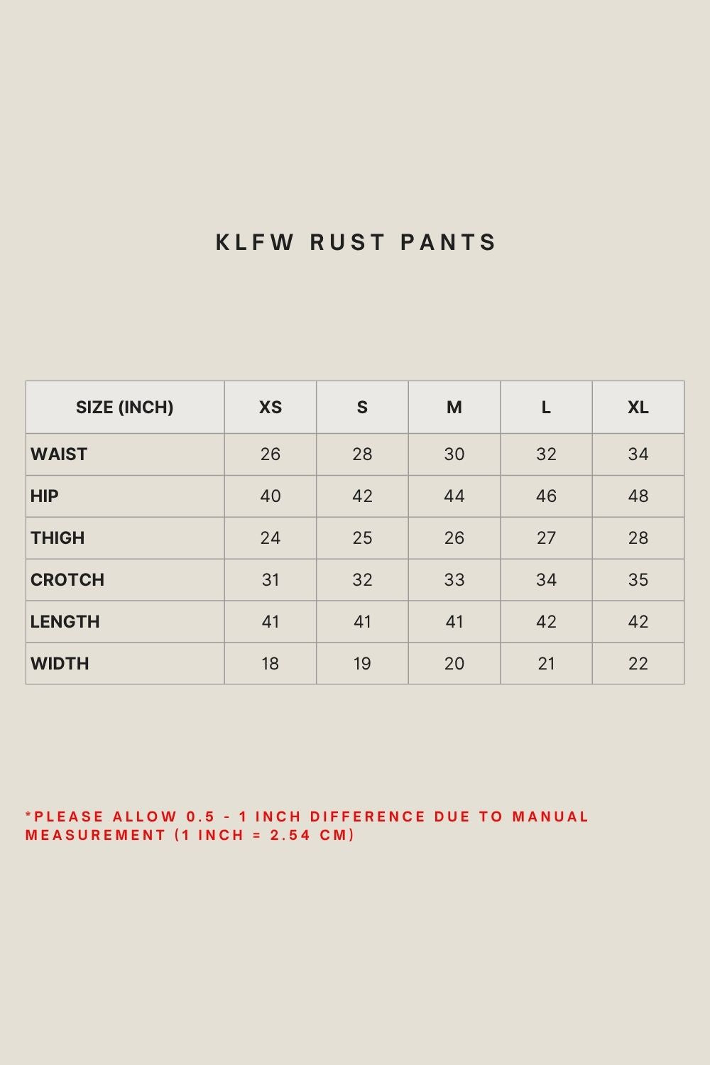 KLFW RUST PANTS IN CHOCOLATE TORTE